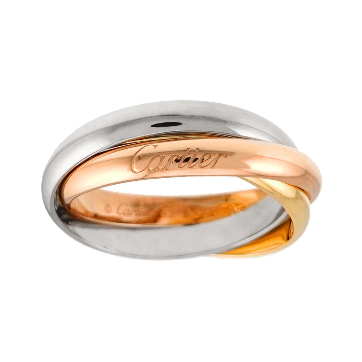 Trinity MM Ring 18K YG WG PG 750 Size62 9.5(US)