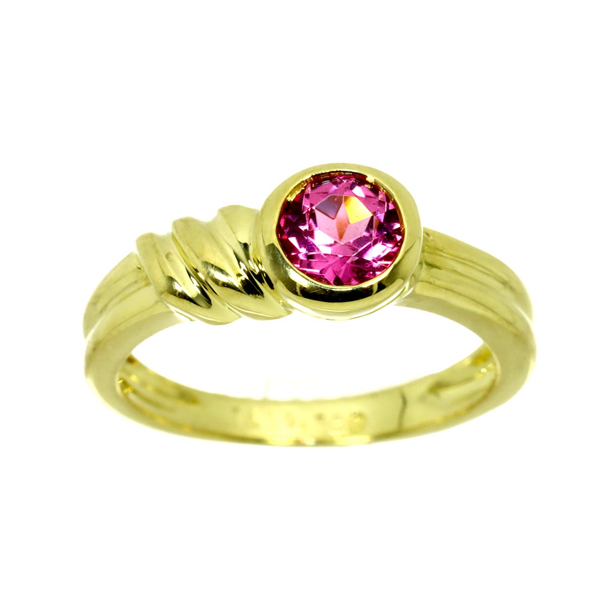 Tourmaline Ring 18K YG 750 Size4.5(US)
