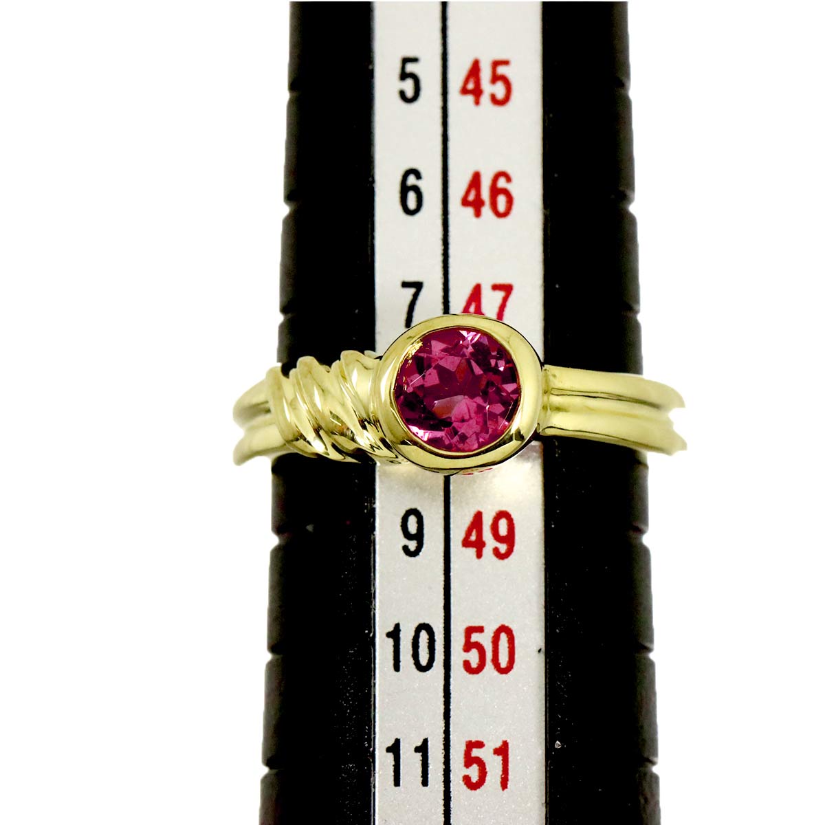 Tourmaline Ring 18K YG 750 Size4.5(US)
