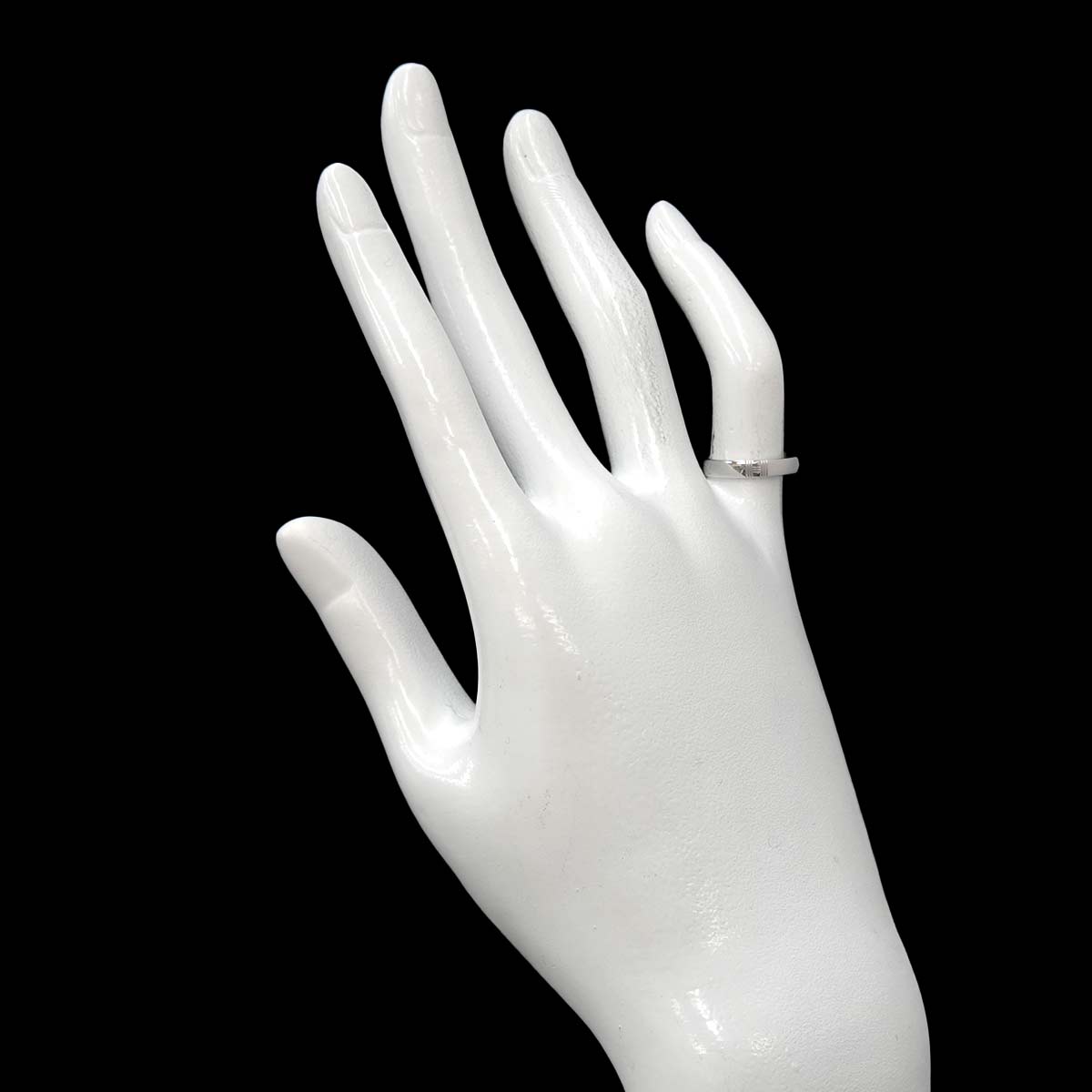 Hercules Ring 18K White Gold 750 Size46 3.75(US)