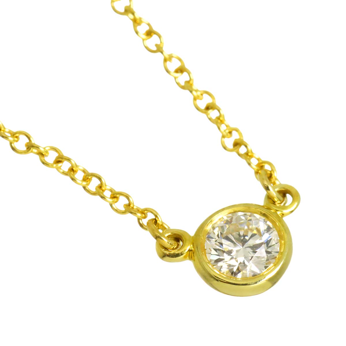 By The Yard Diamond 1P Necklace 18K Yellow Gold 750