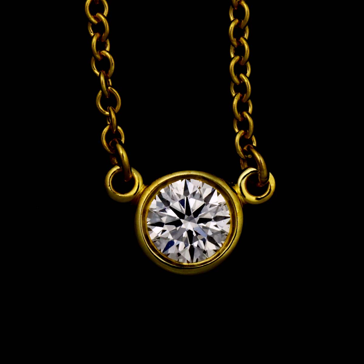 By The Yard Diamond 1P Necklace 18K Yellow Gold 750
