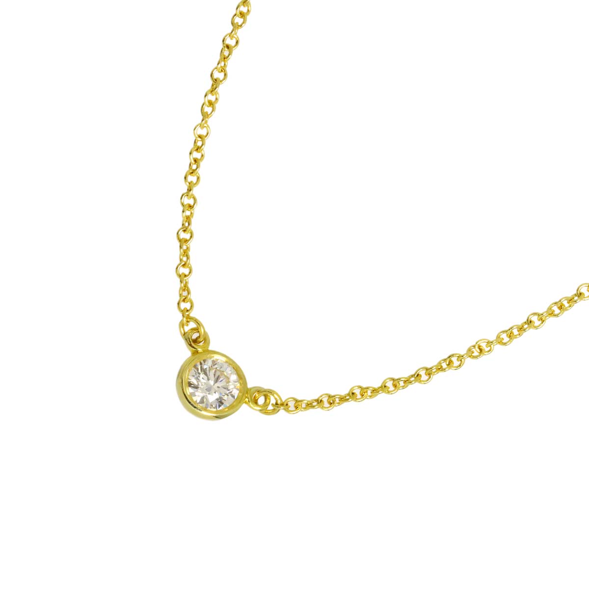 By The Yard Diamond 1P Necklace 18K Yellow Gold 750