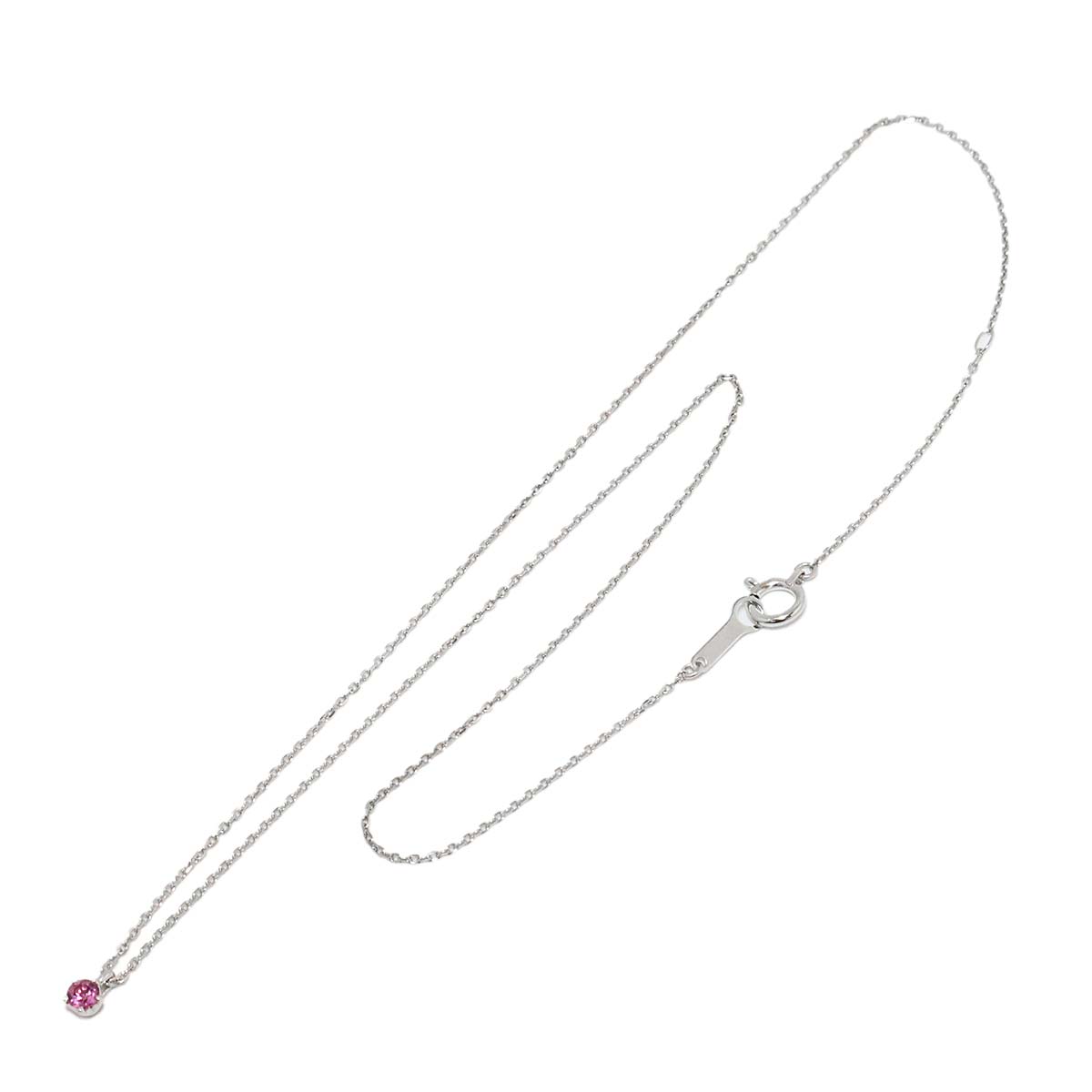 Tourmaline Necklace 18K WG White Gold 750