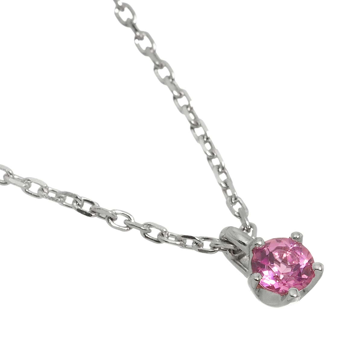 Tourmaline Necklace 18K WG White Gold 750