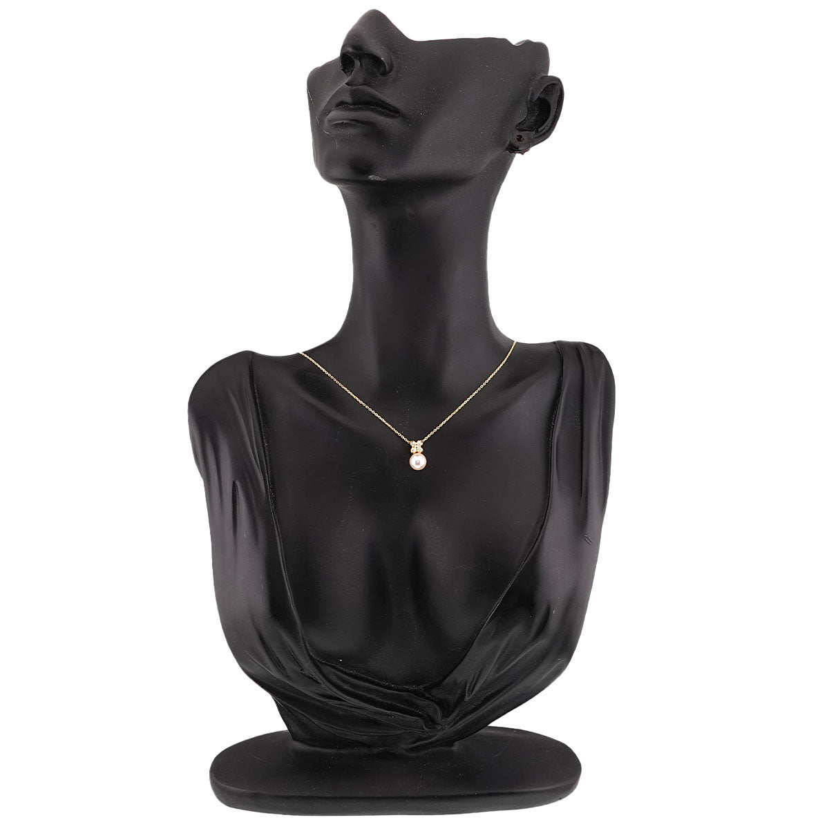 Akoya Pearl 6.9mm Diamond 0.04ct Necklace 18K YG 750