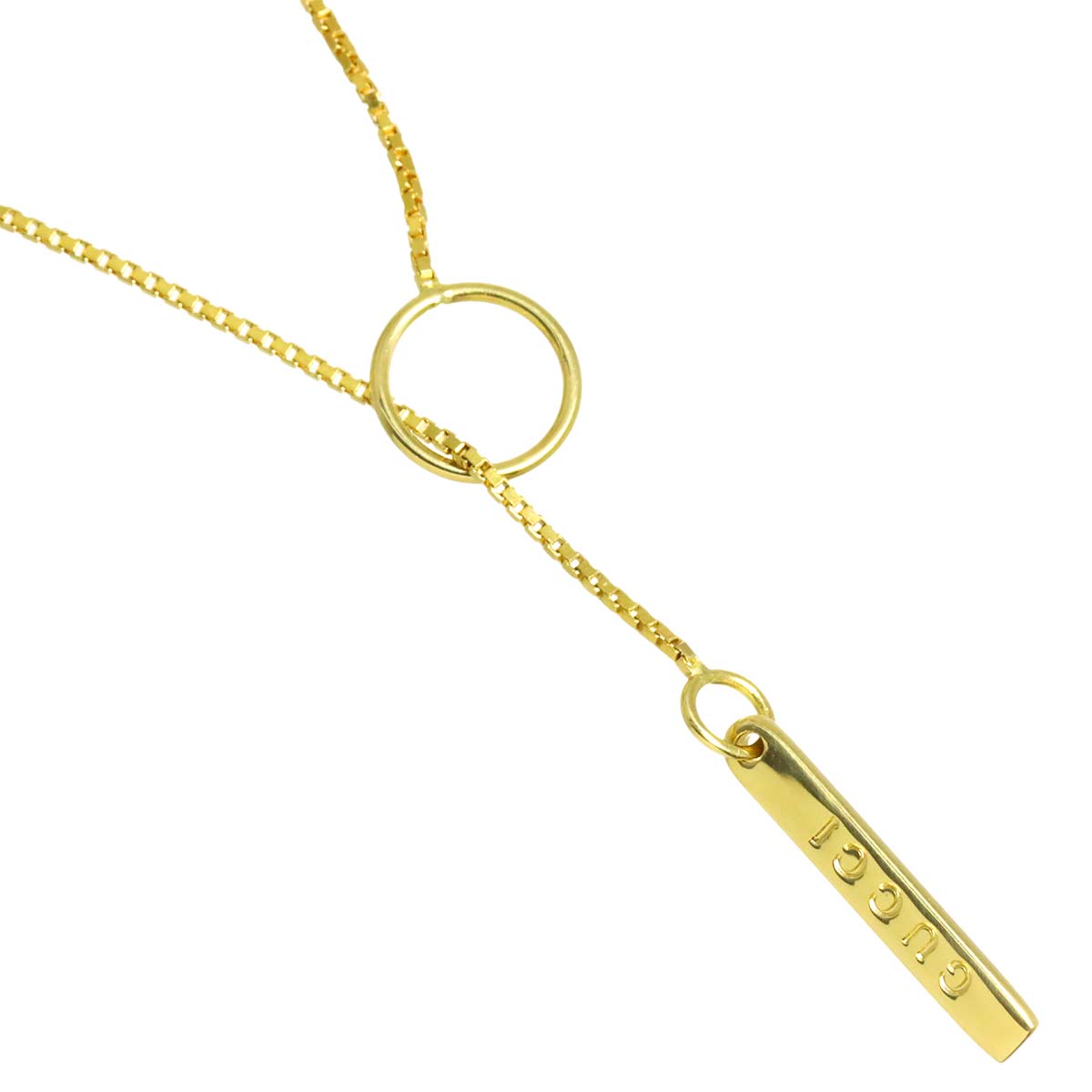Lariat Necklace Bracelet 18K Yellow Gold 750