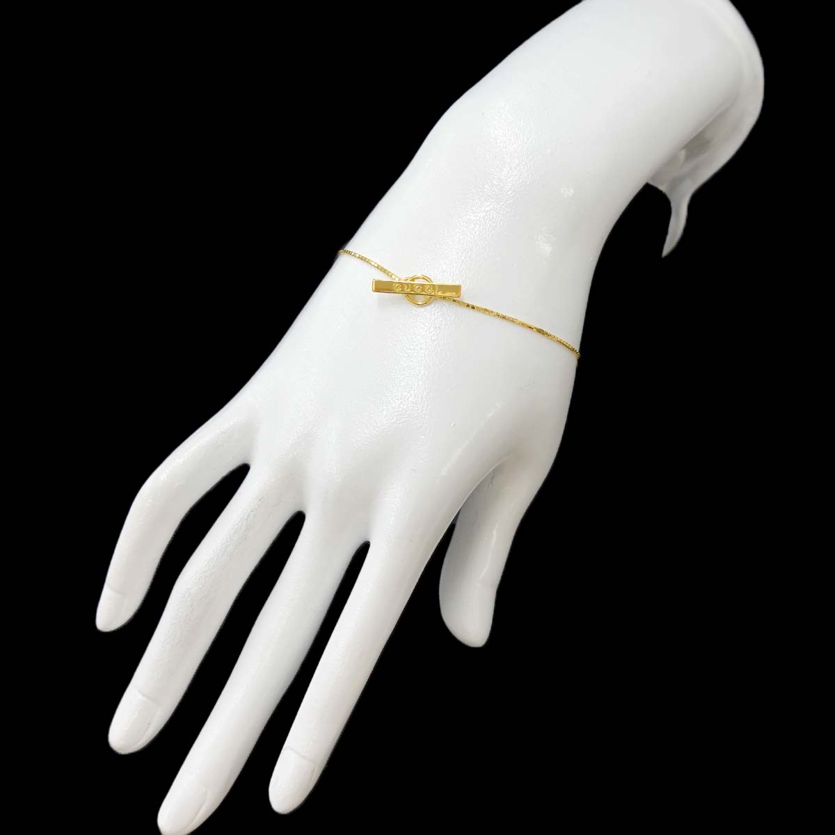 Lariat Necklace Bracelet 18K Yellow Gold 750