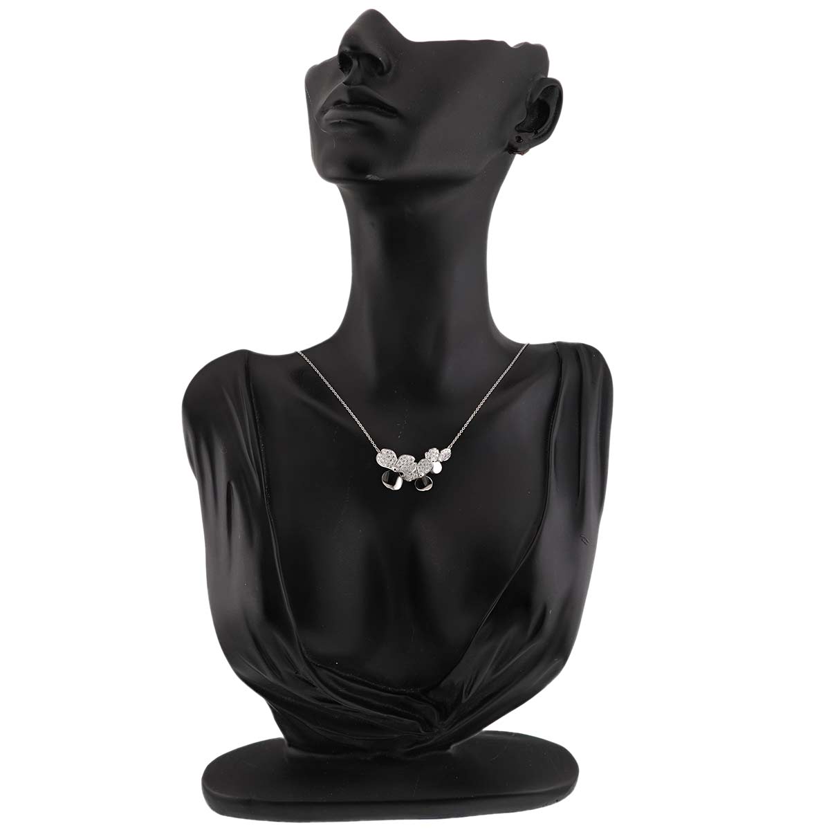 Paper Flowers Diamond Necklace Platinum