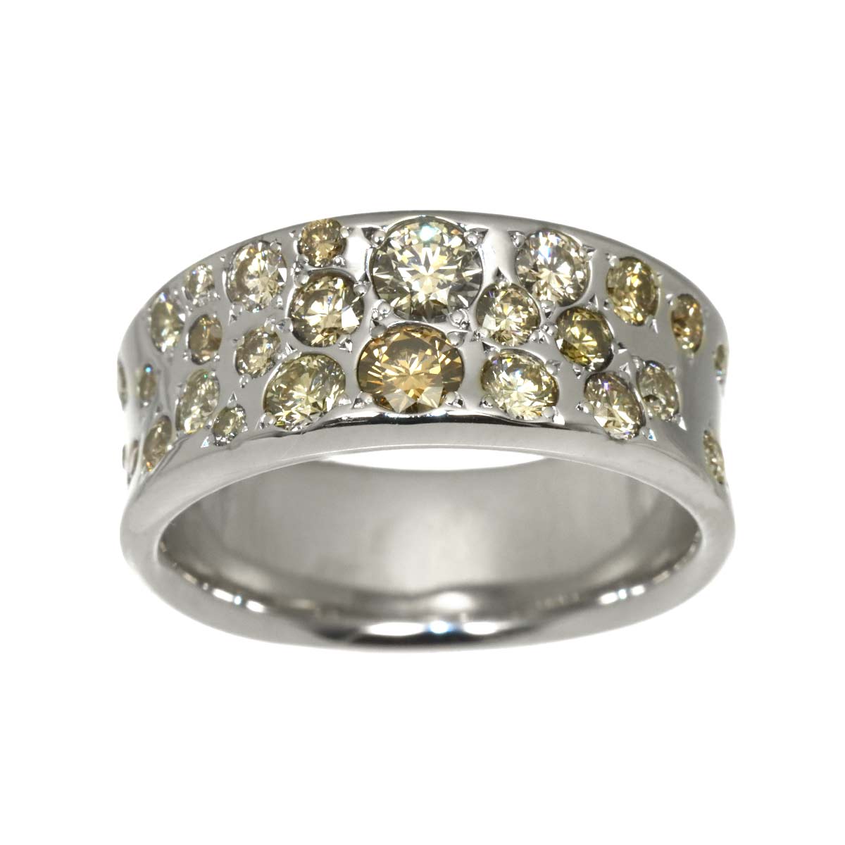 Diamond 1.50ct Ring 18K White Gold size7.5-7.75(US)