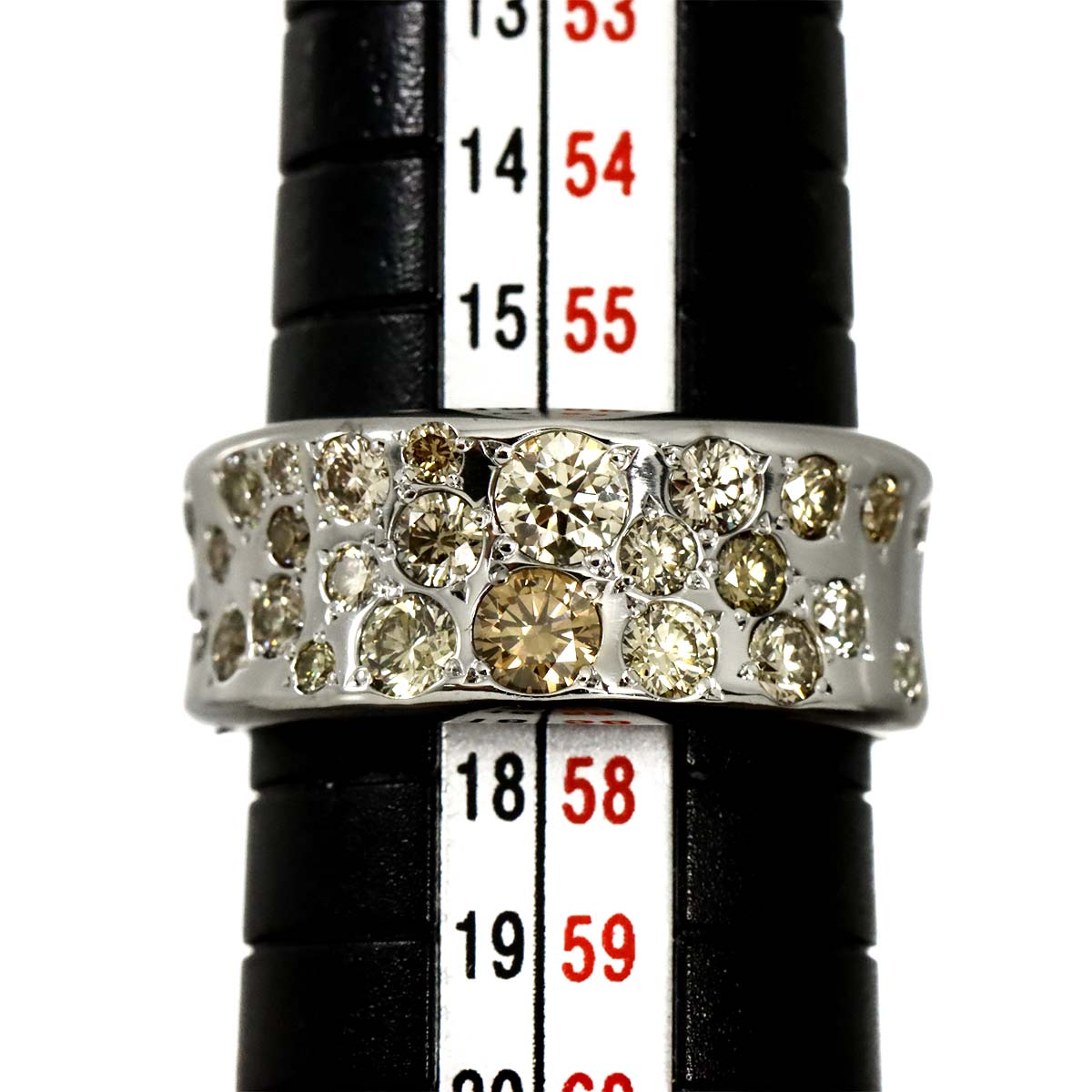 Diamond 1.50ct Ring 18K White Gold size7.5-7.75(US)