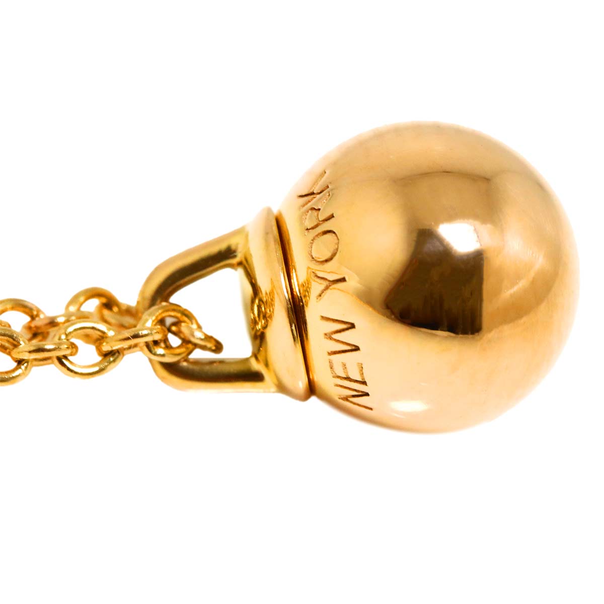 Hardware ball Necklace 18K PG Pink Gold 750