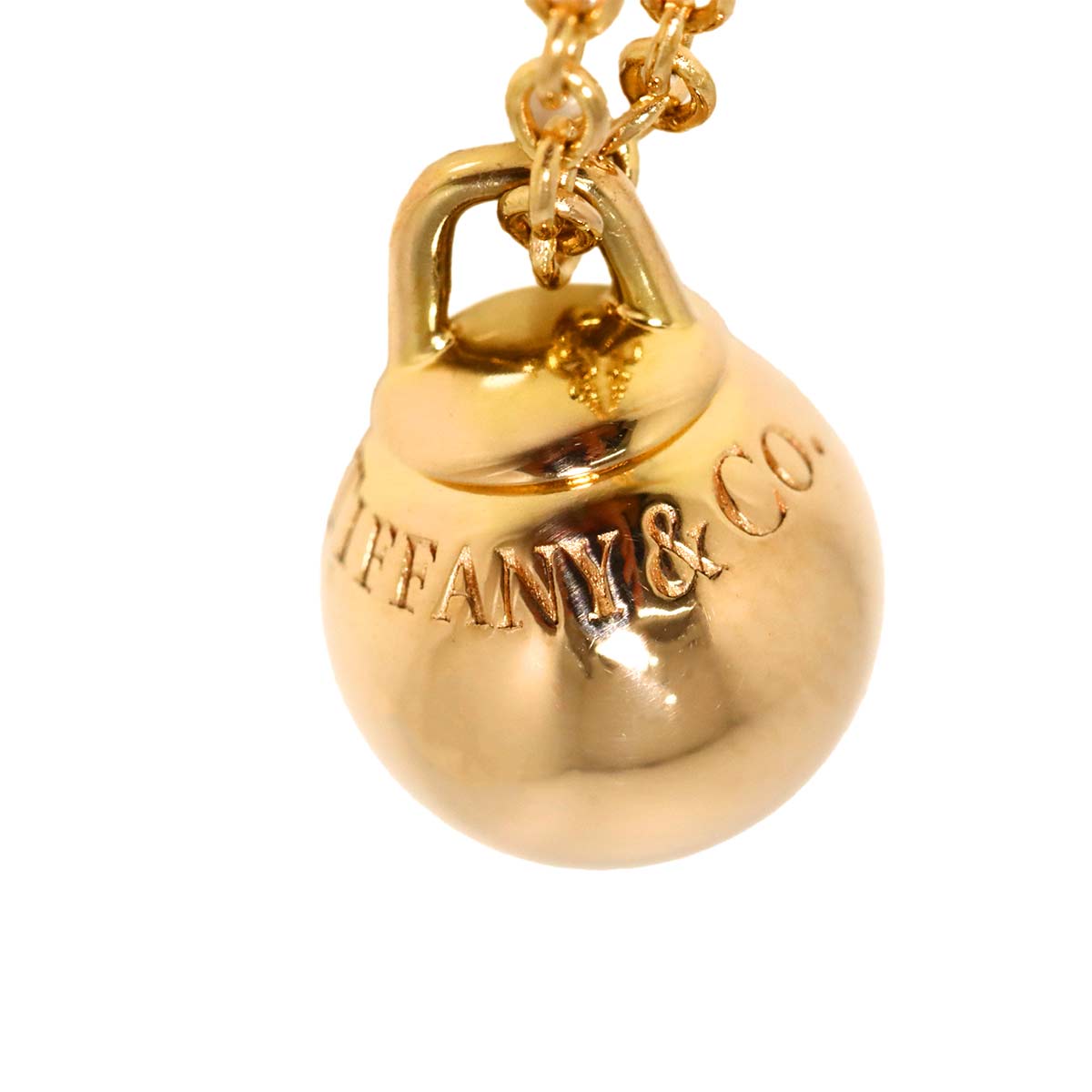 Hardware ball Necklace 18K PG Pink Gold 750