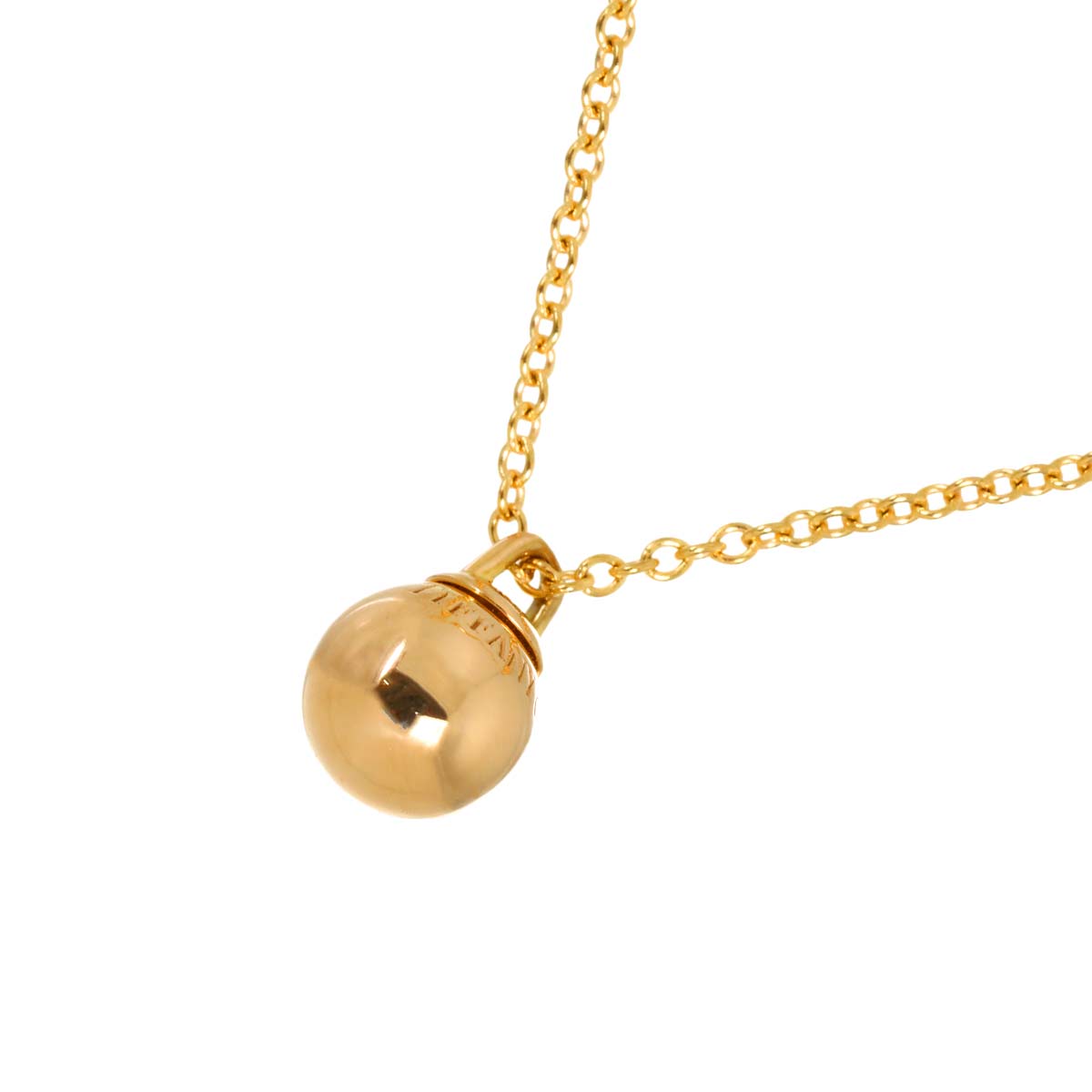 Hardware ball Necklace 18K PG Pink Gold 750