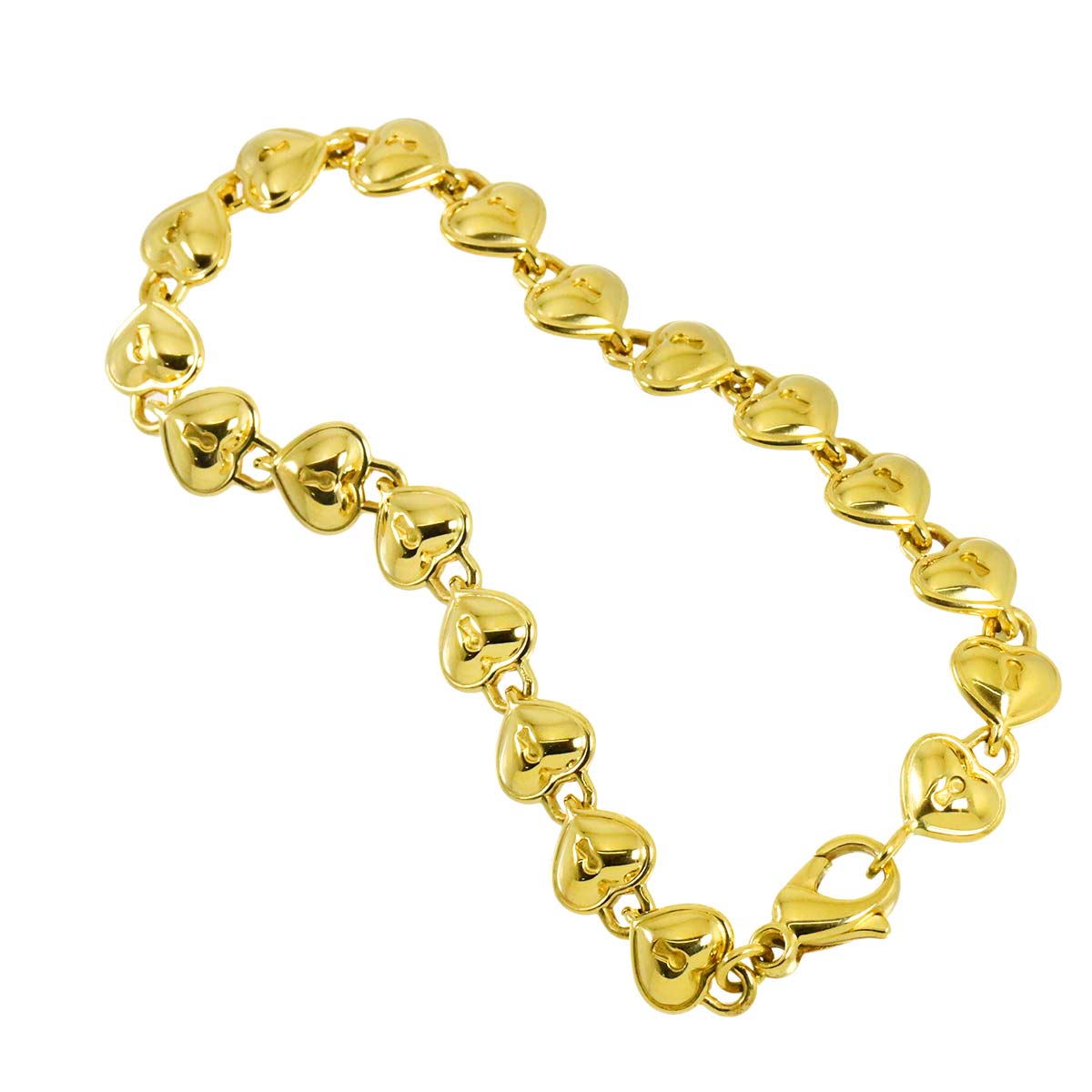 Heart Bracelet 18K Yellow Gold 750