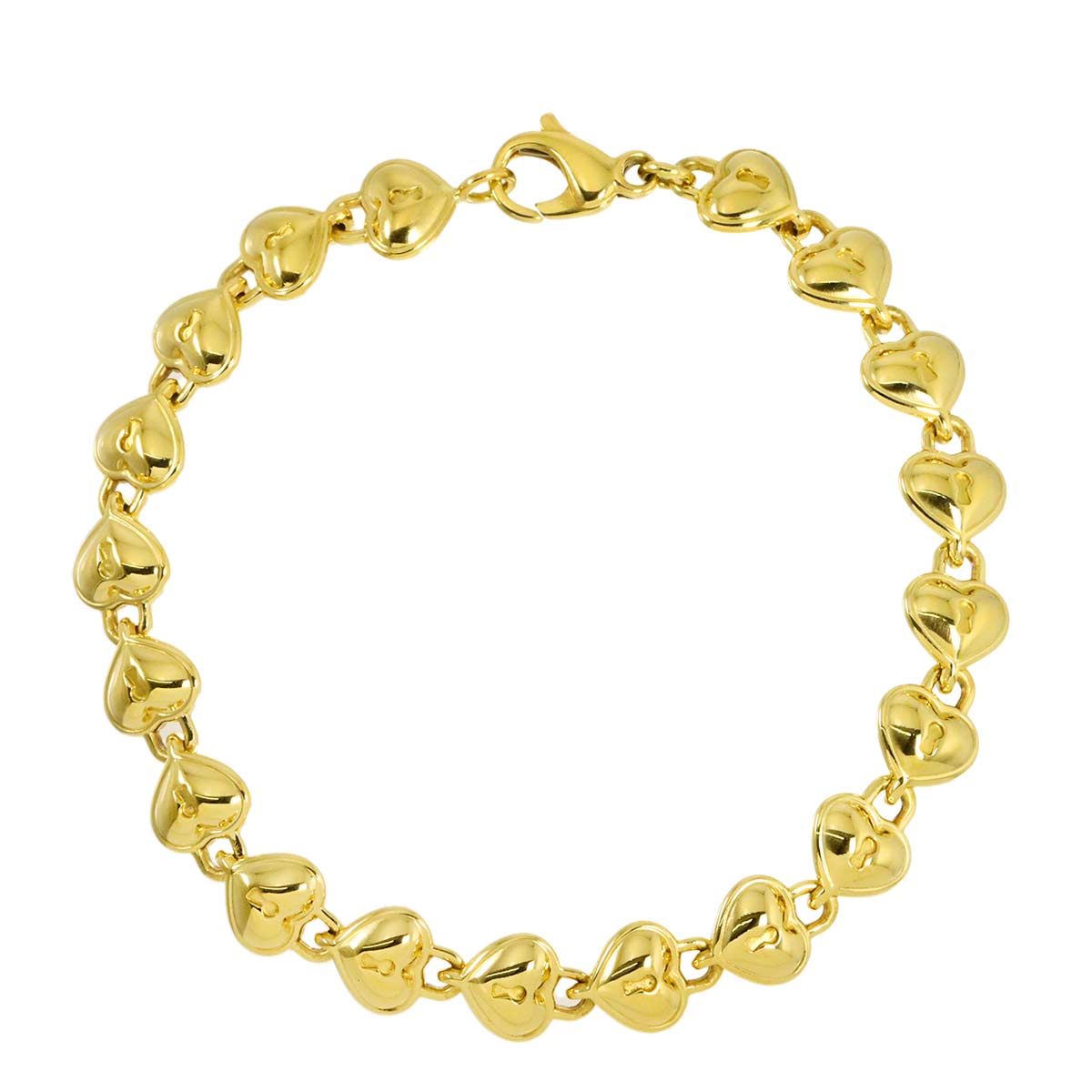 Heart Bracelet 18K Yellow Gold 750