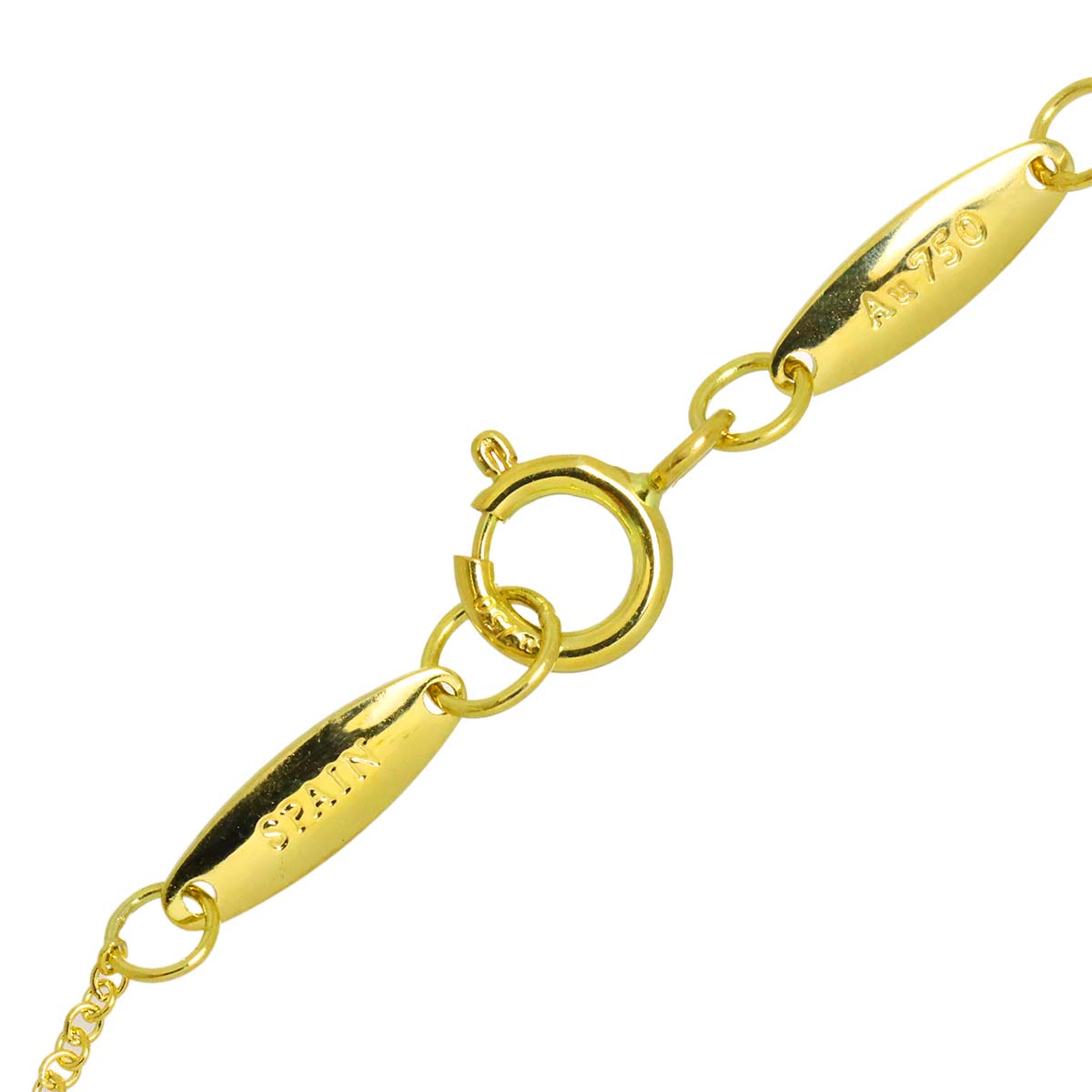 Bean Necklace 18K Yellow Gold 750
