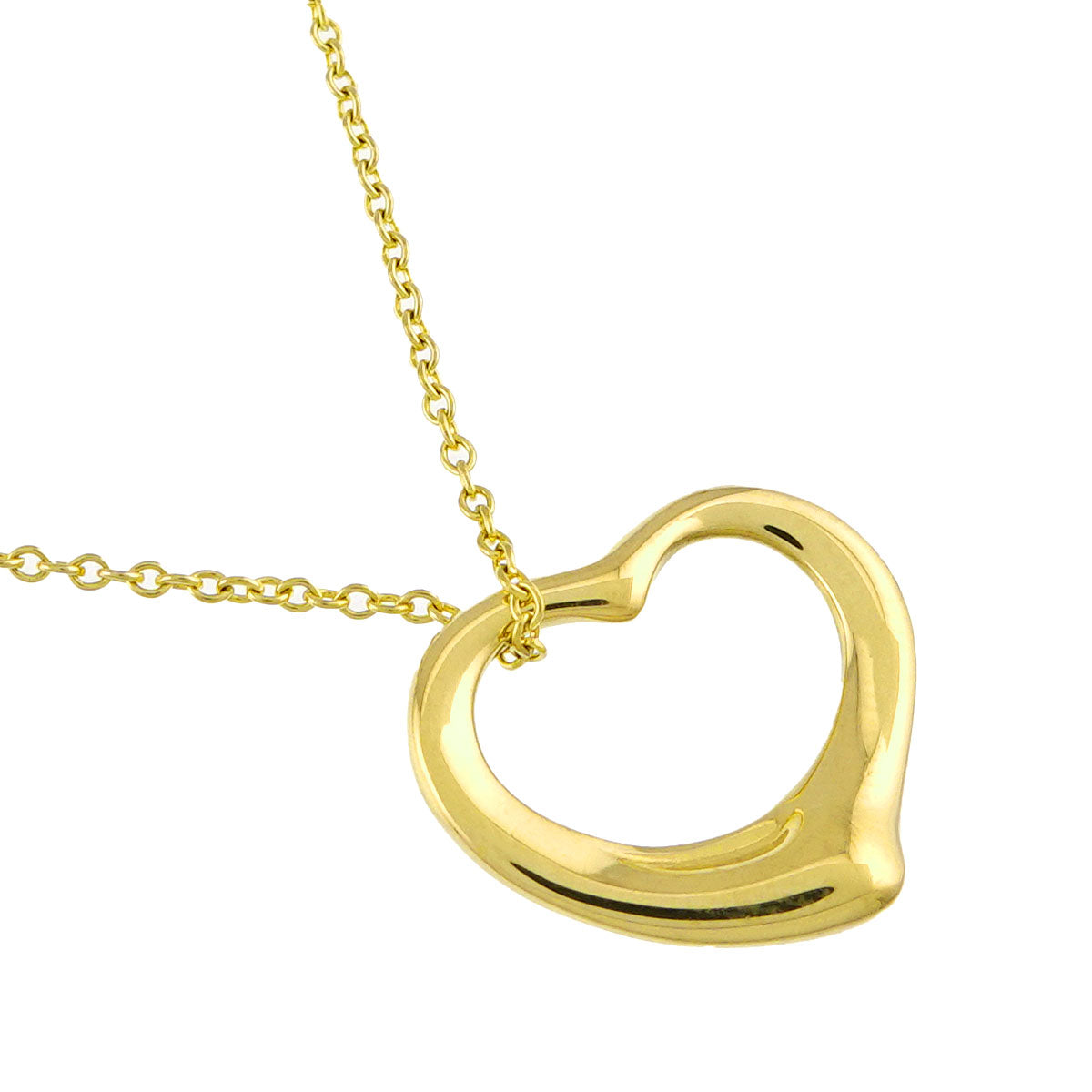 Open Heart Necklace 18K Yellow Gold 750
