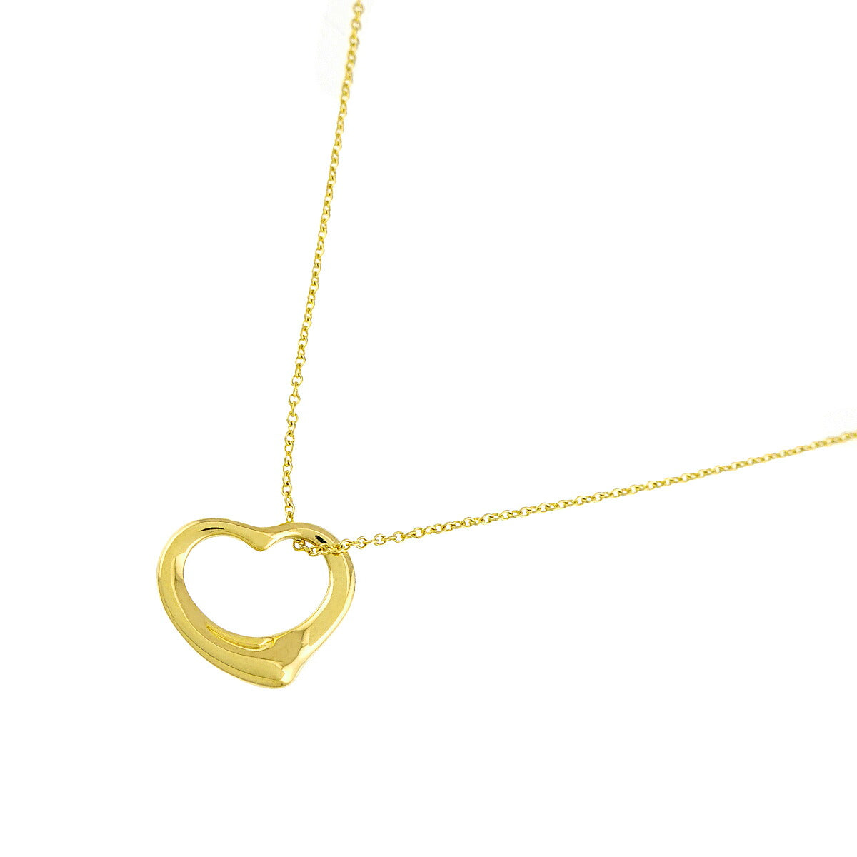 Open Heart Necklace 18K Yellow Gold 750