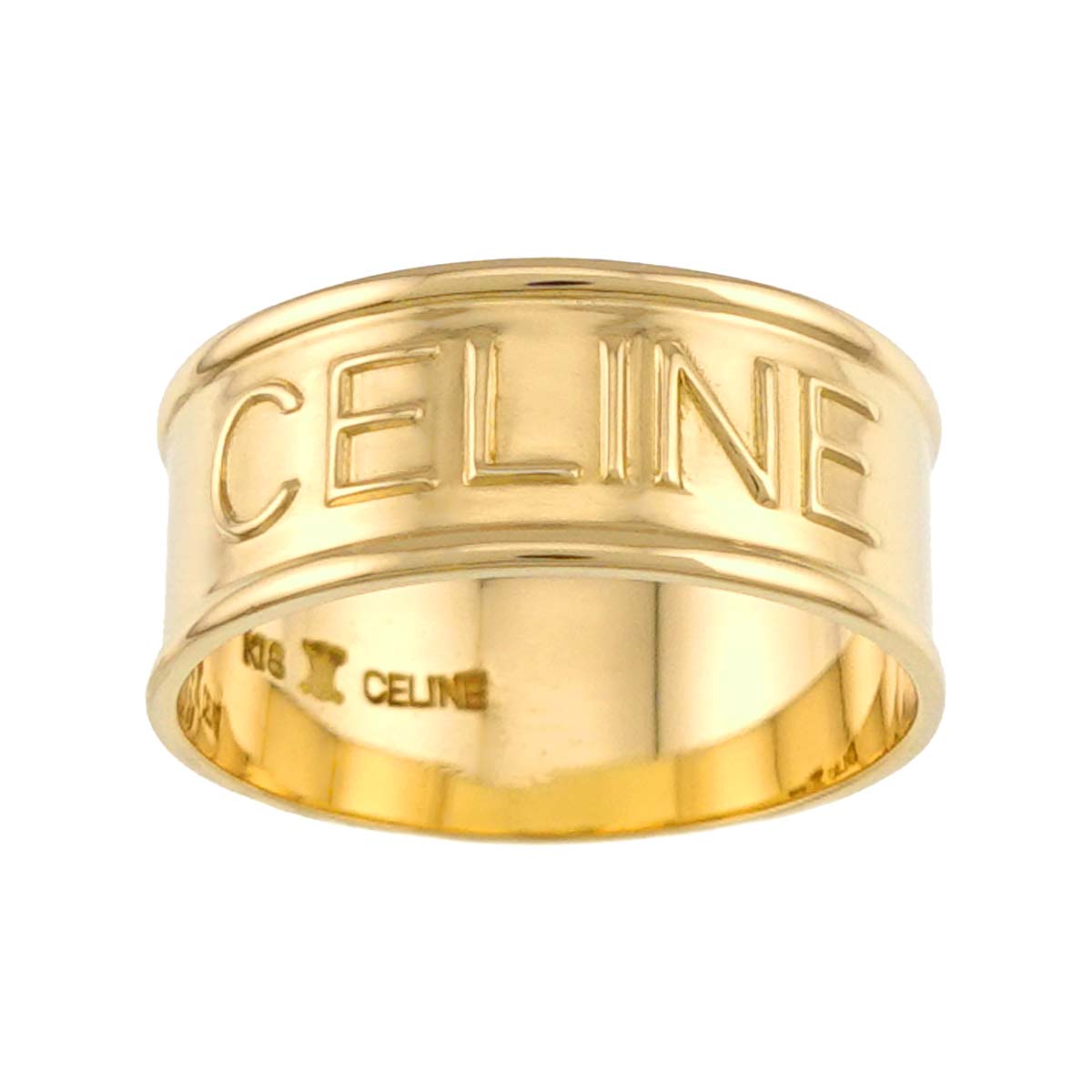 Logo Ring 18K YG 750 size5.5-5.75(US)
