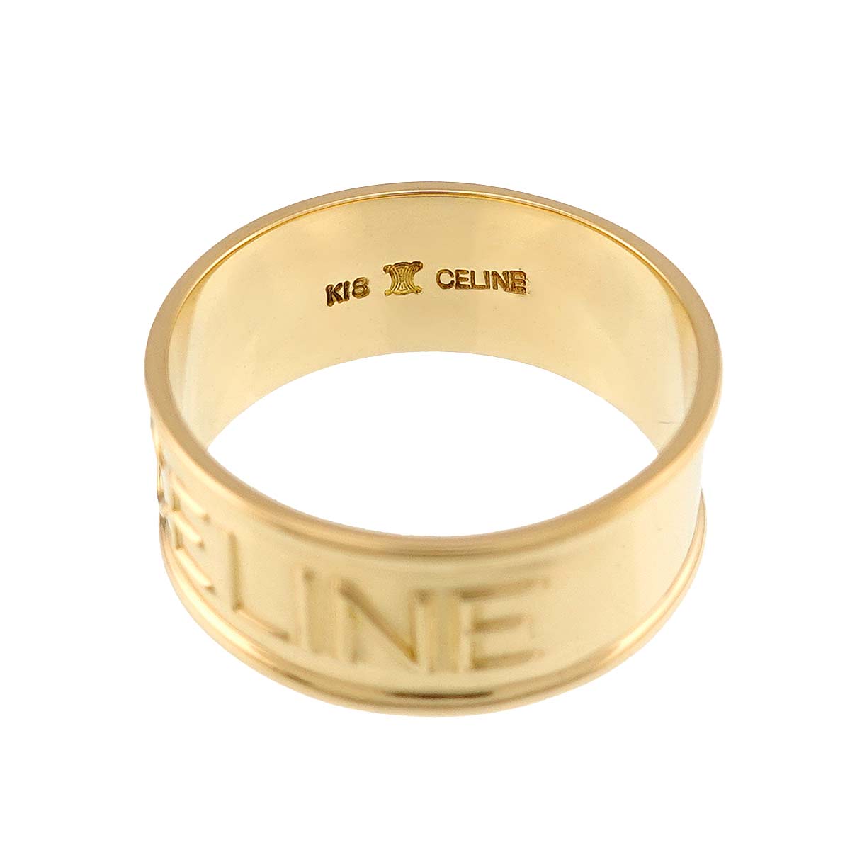 Logo Ring 18K YG 750 size5.5-5.75(US)