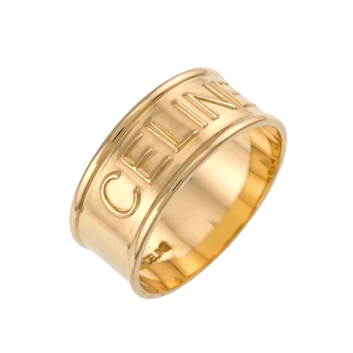 Logo Ring 18K YG 750 size5.5-5.75(US)