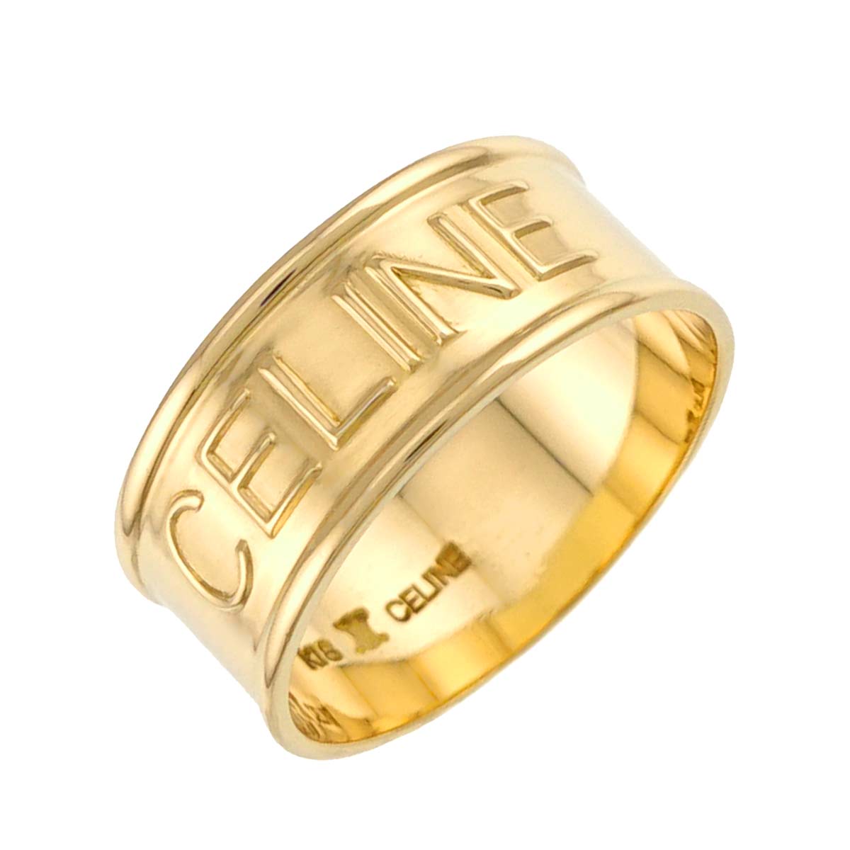 Logo Ring 18K YG 750 size5.5-5.75(US)