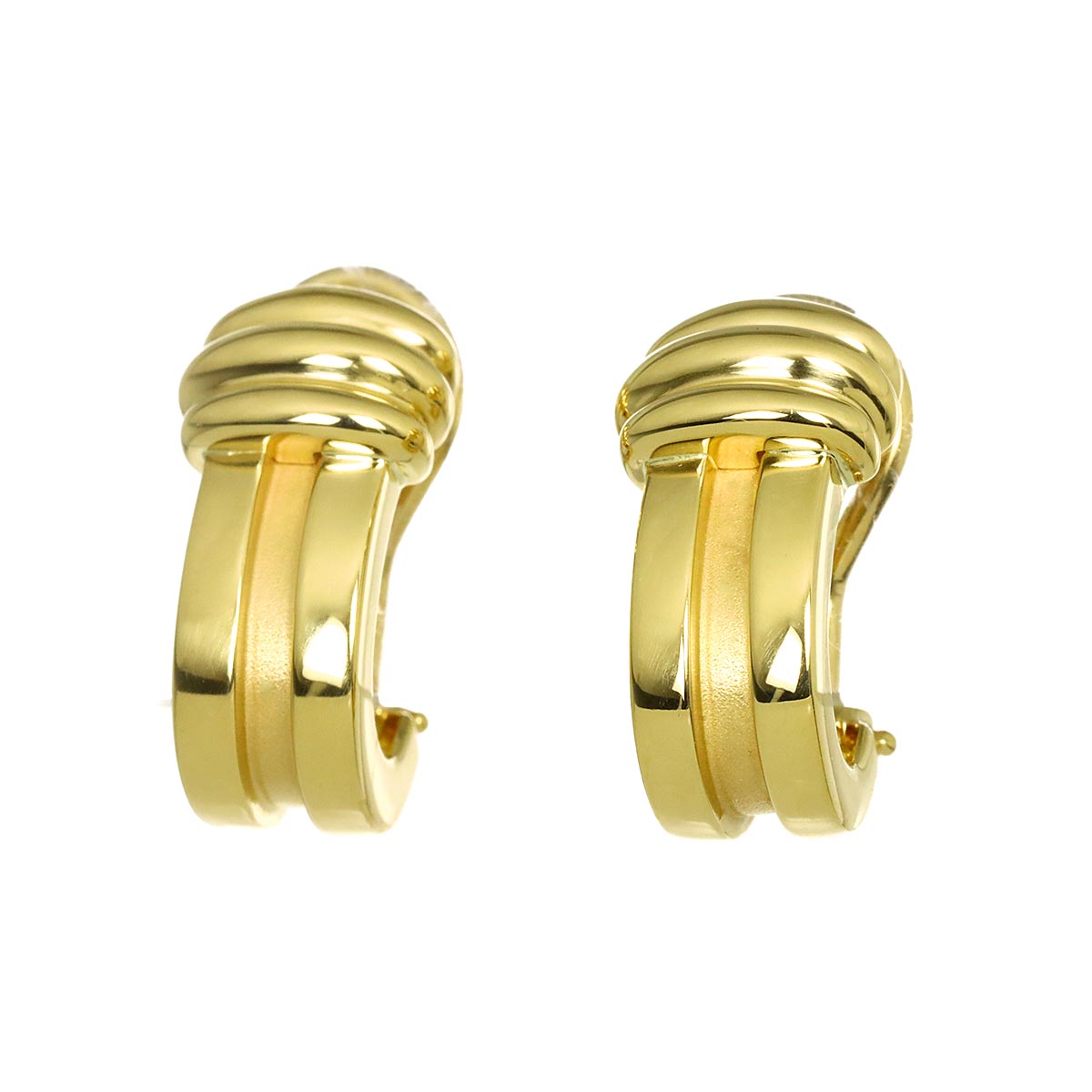 Atlas Earrings Clip on 18K Yellow Gold 750
