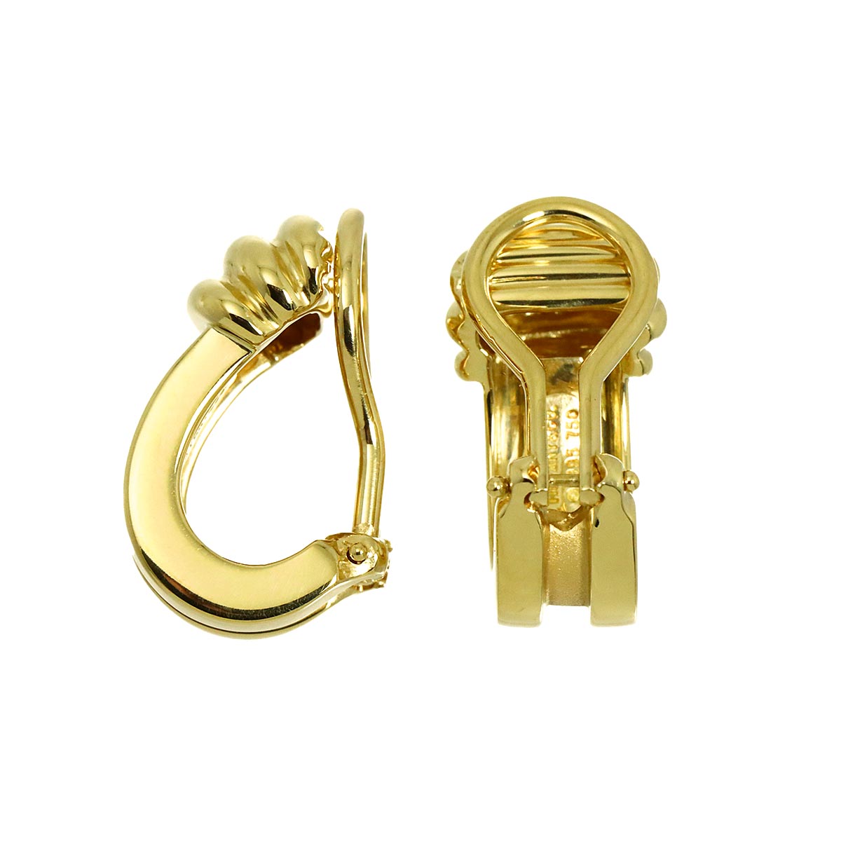 Atlas Earrings Clip on 18K Yellow Gold 750