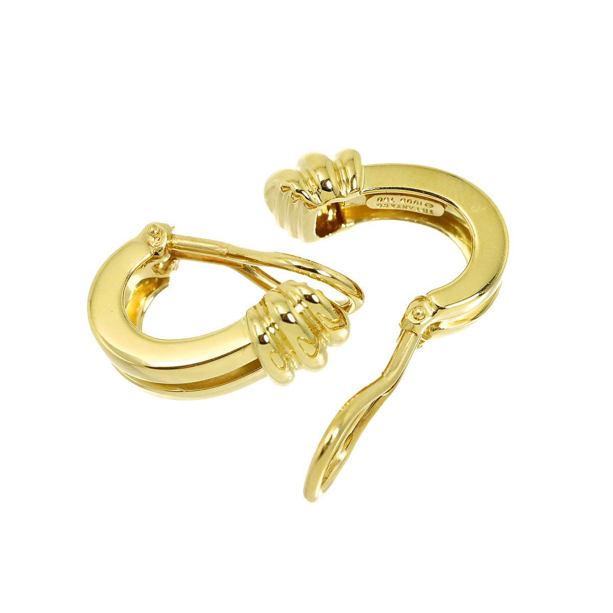 Atlas Earrings Clip on 18K Yellow Gold 750