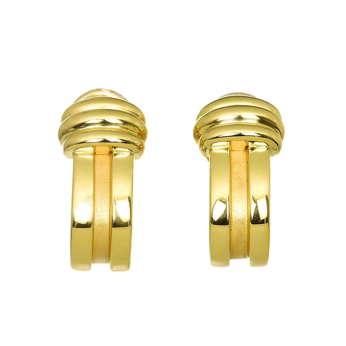 Atlas Earrings Clip on 18K Yellow Gold 750