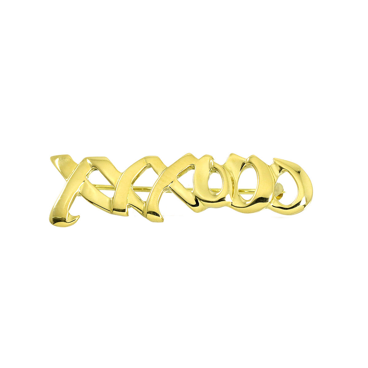 Love and Kisses Brooch 18K Yellow Gold 750