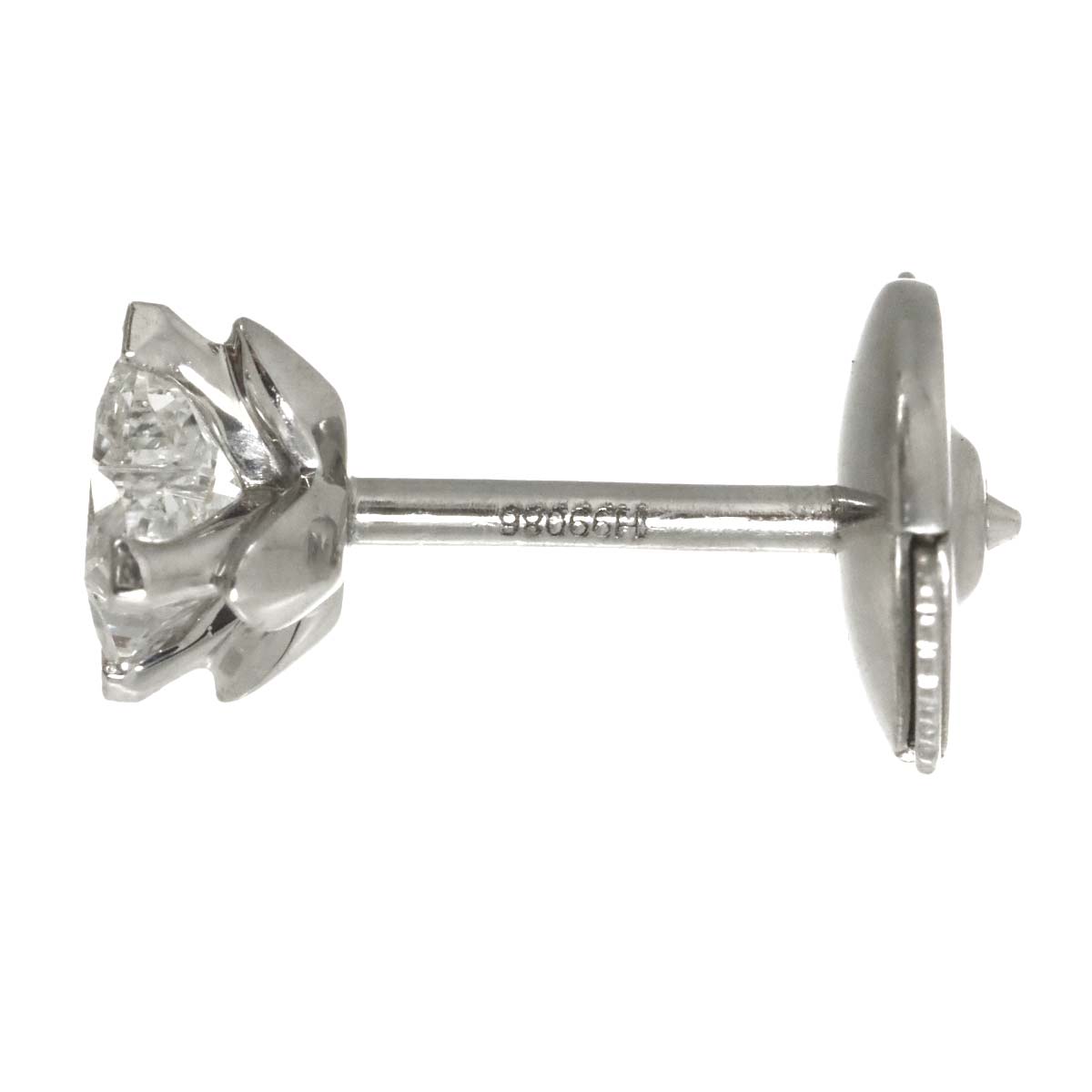 Diamond Earring Pierced 18K WG One Piece only
