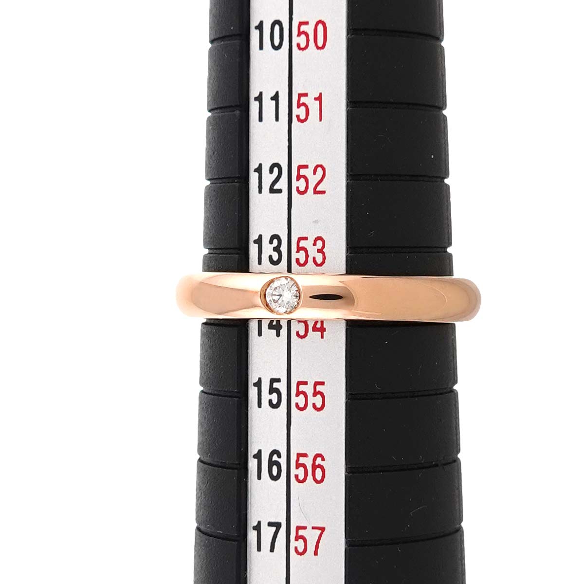 Diamond Ring PG Pink Gold 750 size6.5-6.75(US)