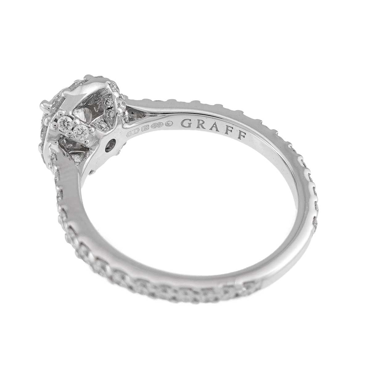 Icon Diamond 0.50ct F/VVS2/EX Ring 18K WG 750 4.75-5(US)