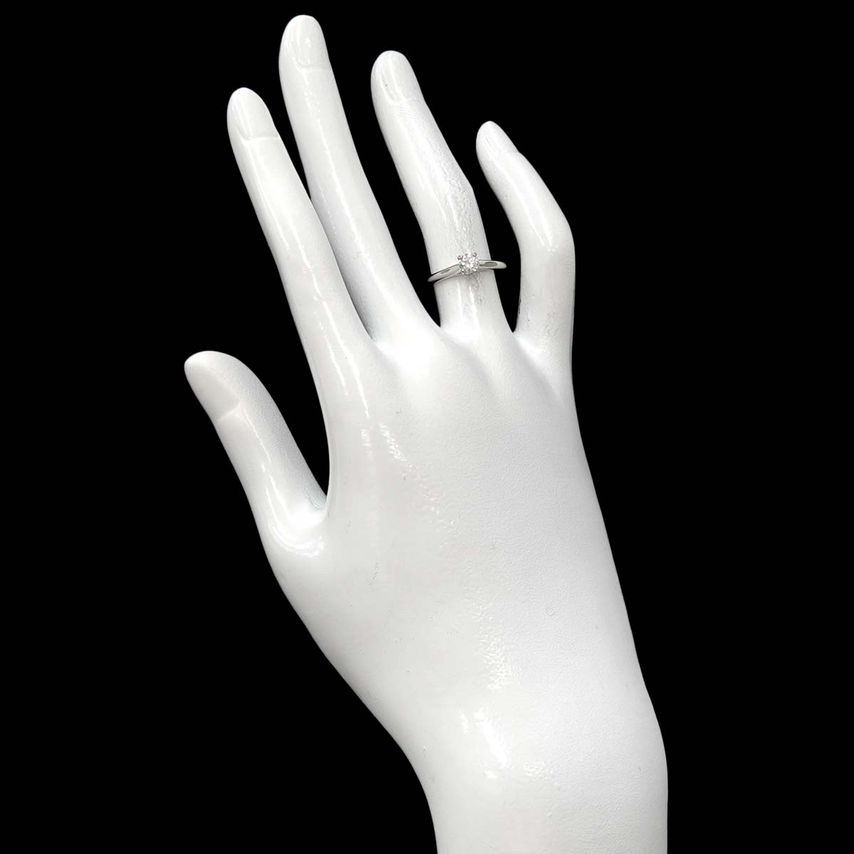 Diamond 0.27ct Ring Platinum size48 4.5(US)