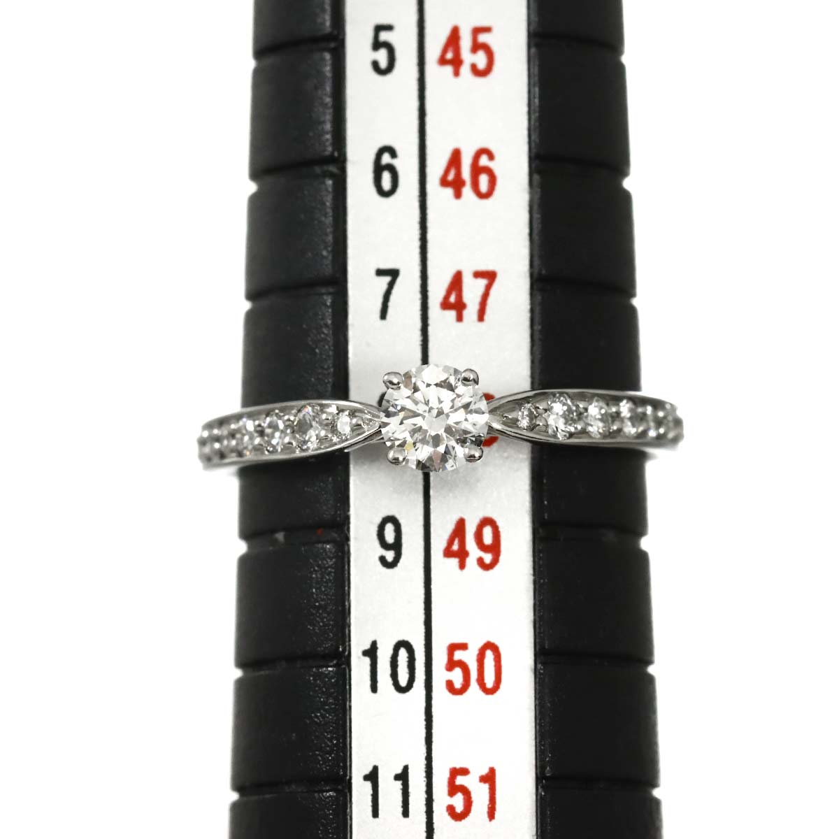 Harmony Ring Diamond 0.22ct Pt Platinum size4.5(US)