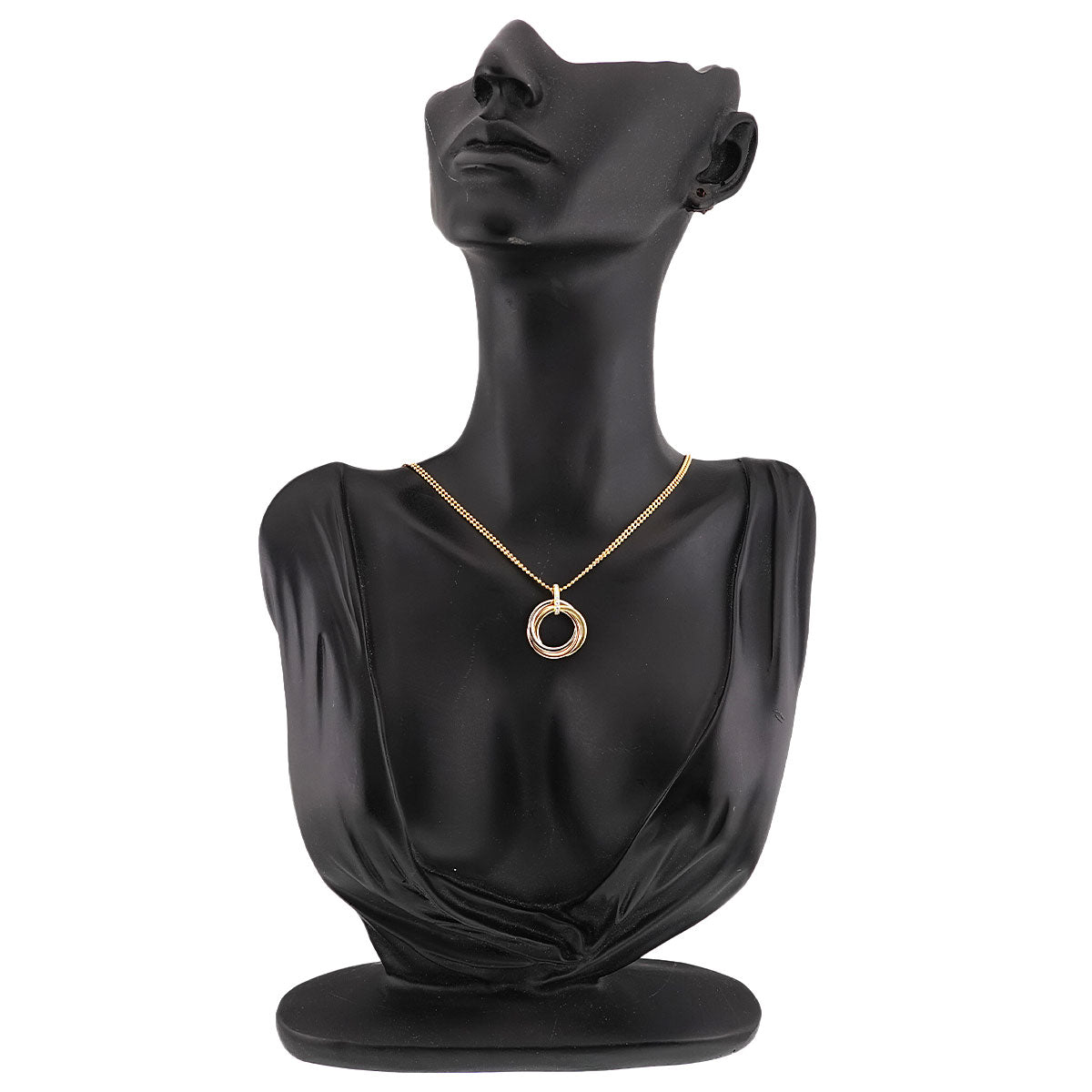 Trinity MM Diamond Necklace 18K YG WG PG 750