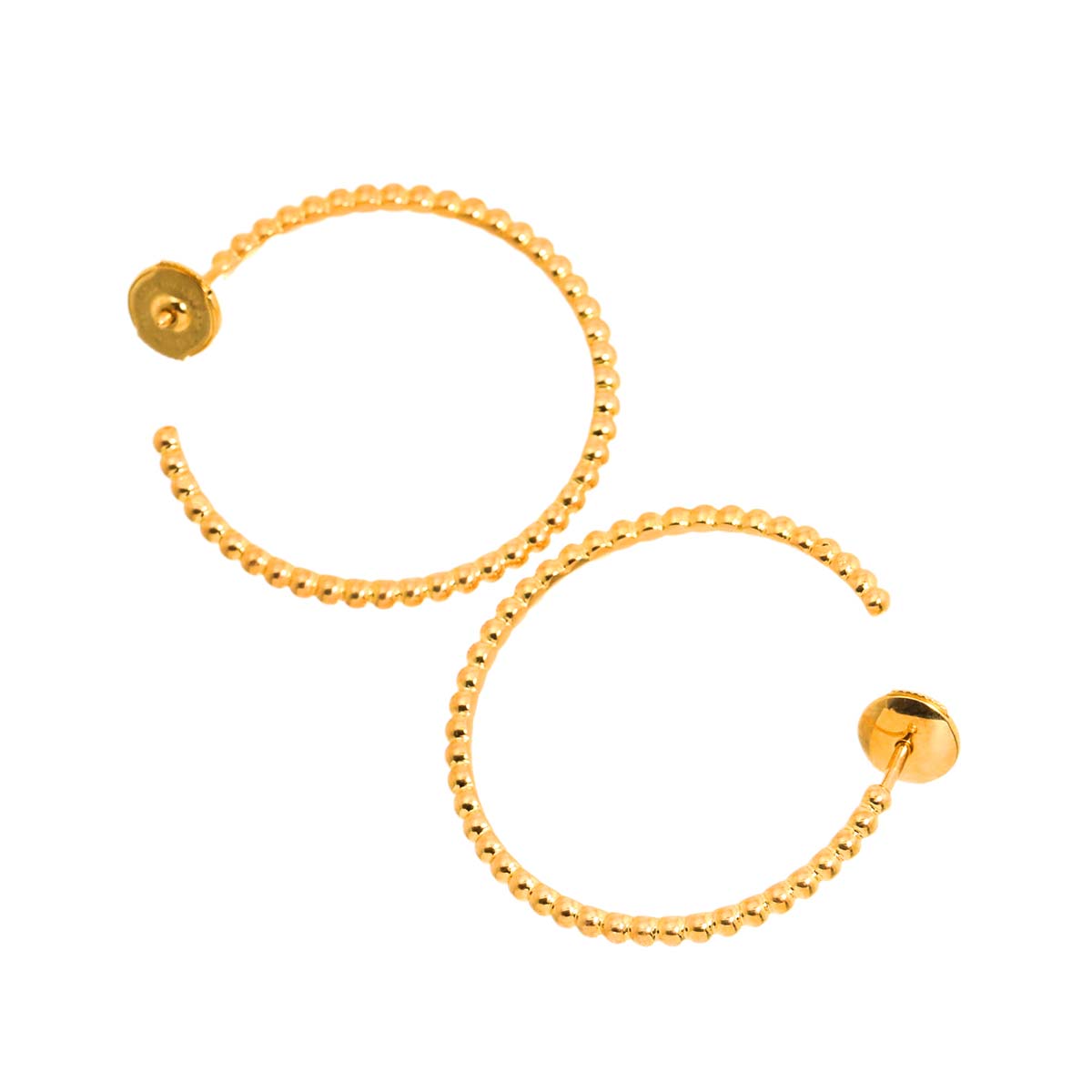 Perlee Hoop SM Earrings Pierced 18K Pink Gold 750