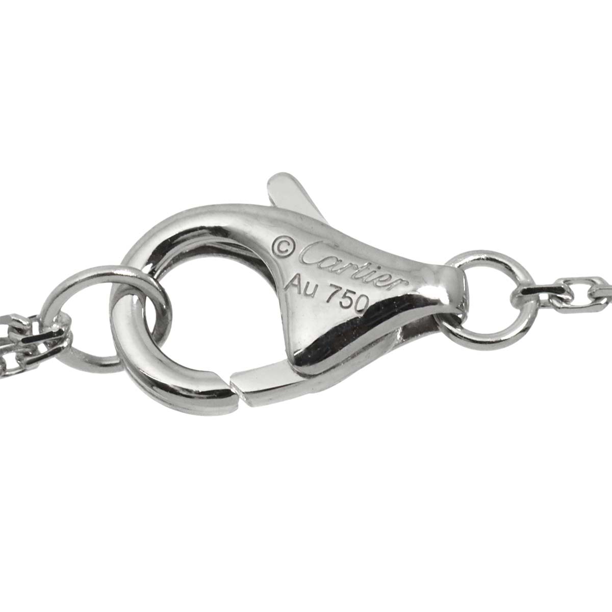 C De Diamond 0.30ct D/VVS2/EX Necklace 18K WG 750