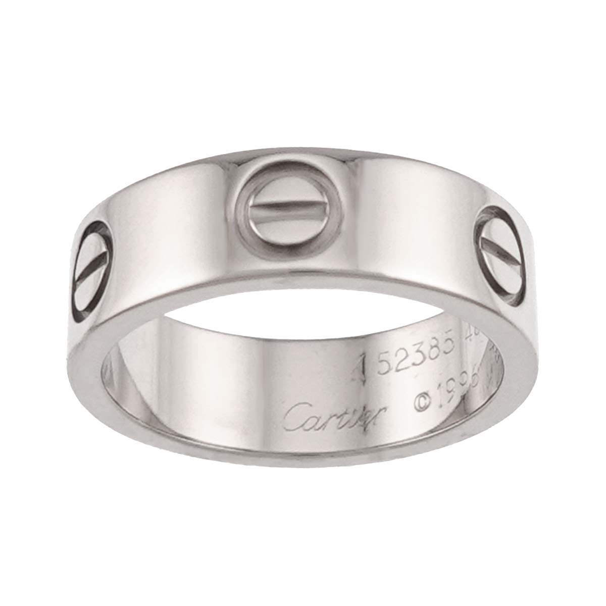 Love Ring 18K White Gold 750 size48 4-4.5(US)