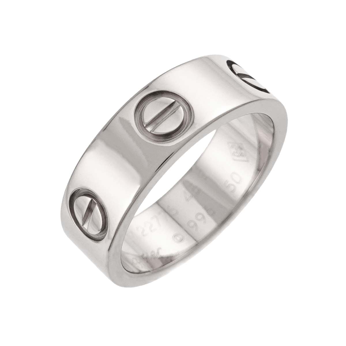 Love Ring 18K White Gold 750 size48 4-4.75(US)