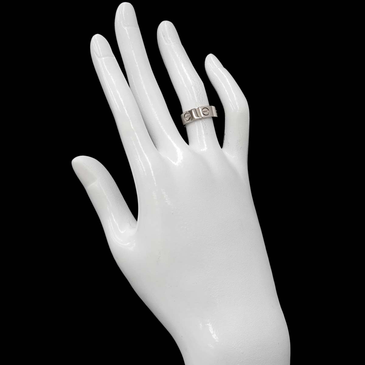 Love Ring 18K White Gold 750 size48 4-4.75(US)