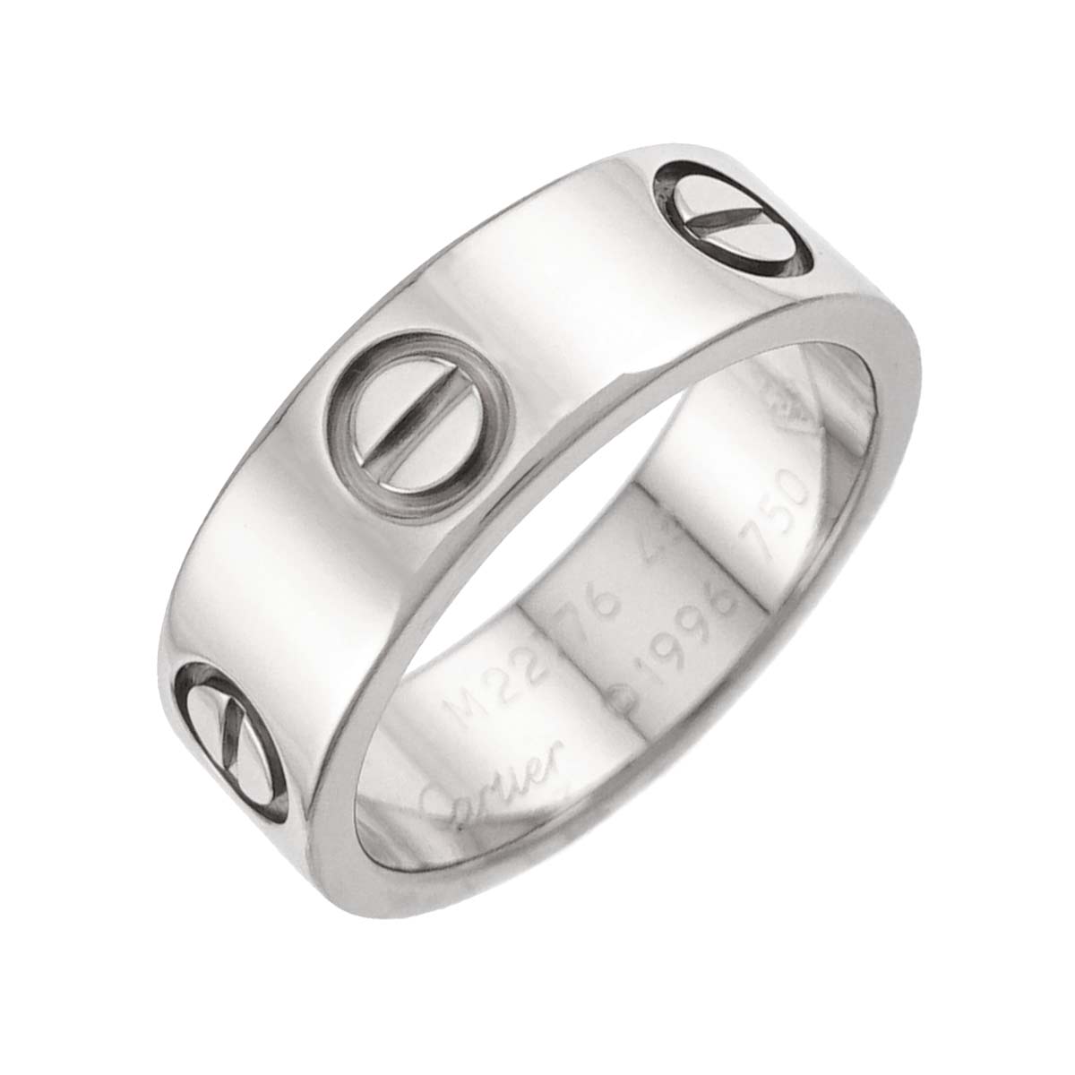 Love Ring 18K White Gold 750 size48 4-4.75(US)