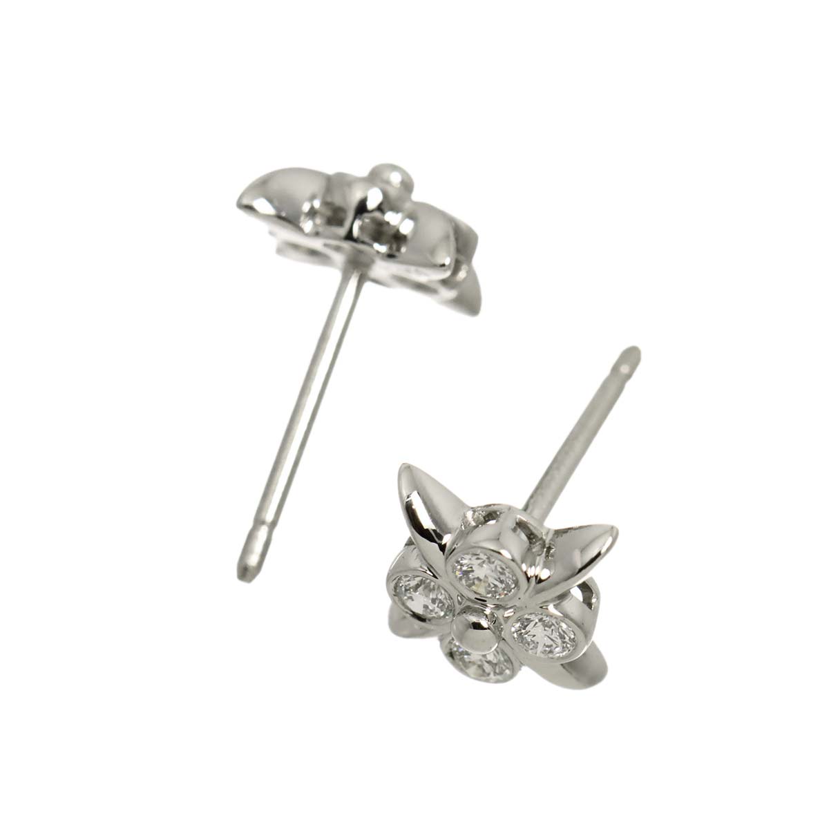 Diamond Earrings Pierced Pt
