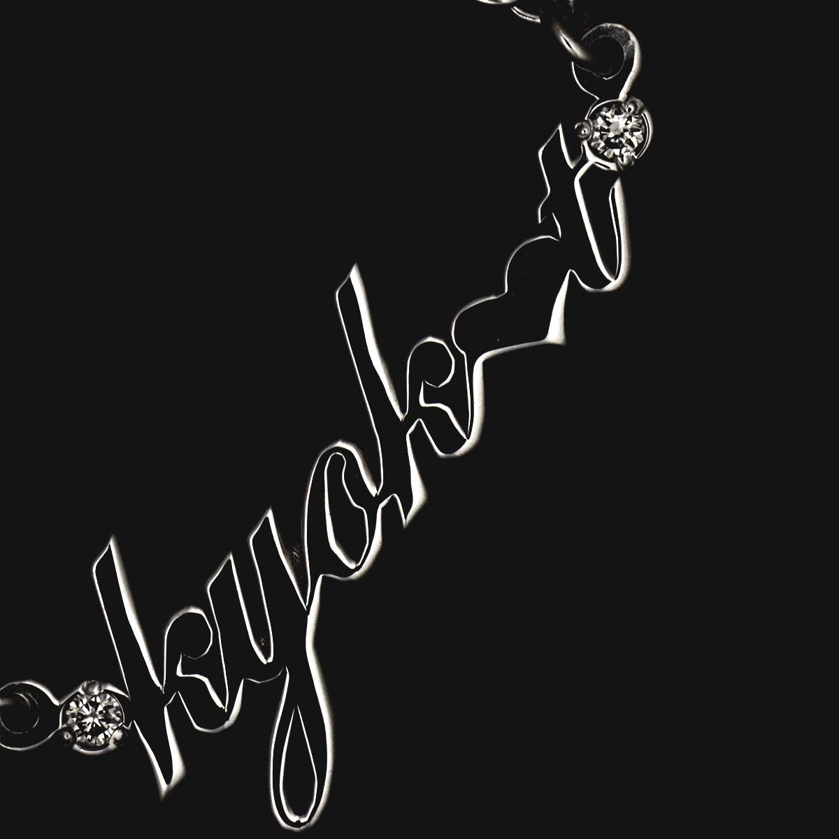 Diamond 0.01ct Necklace 18K White Gold 750