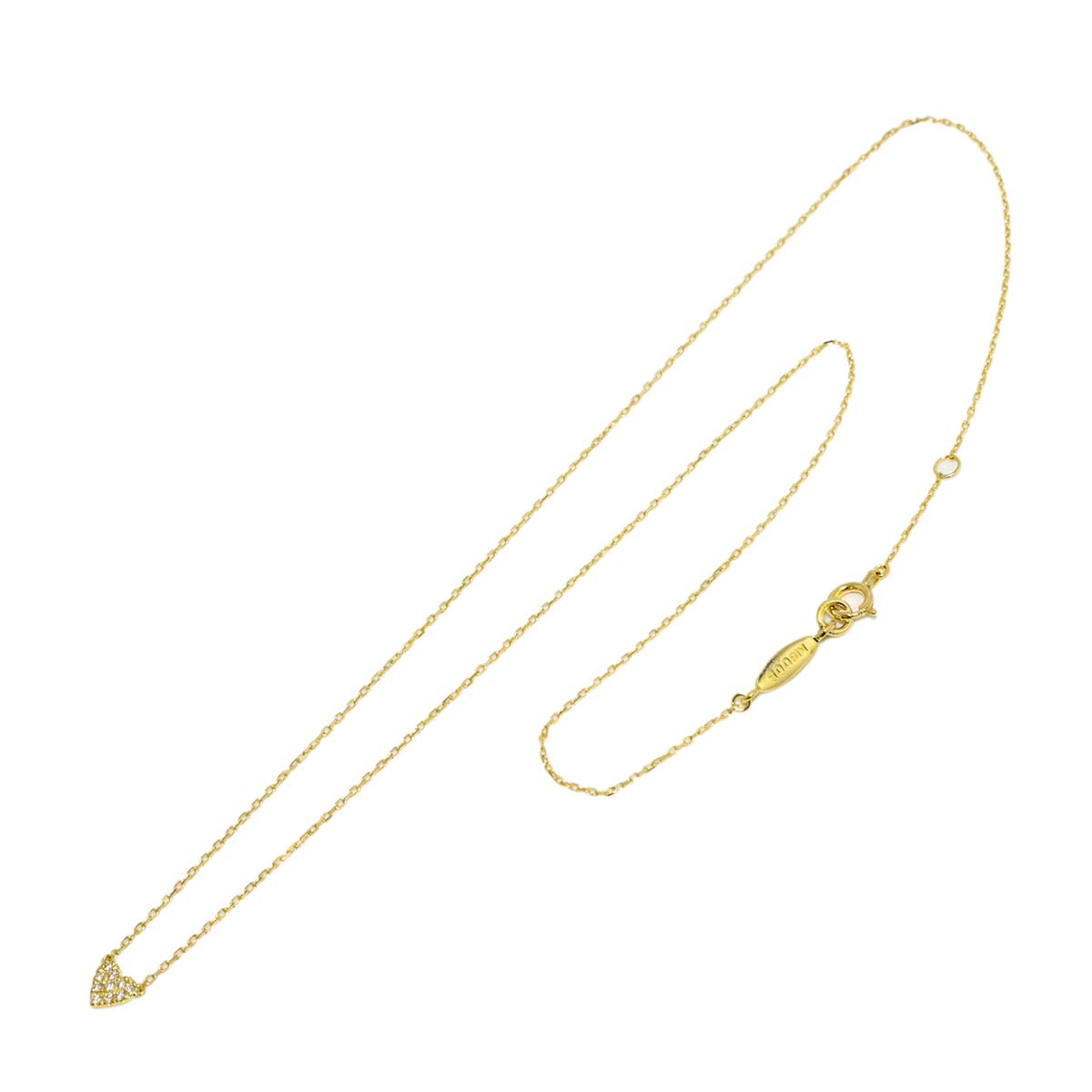 Diamond 0.05ct Necklace 18K Yellow Gold 750