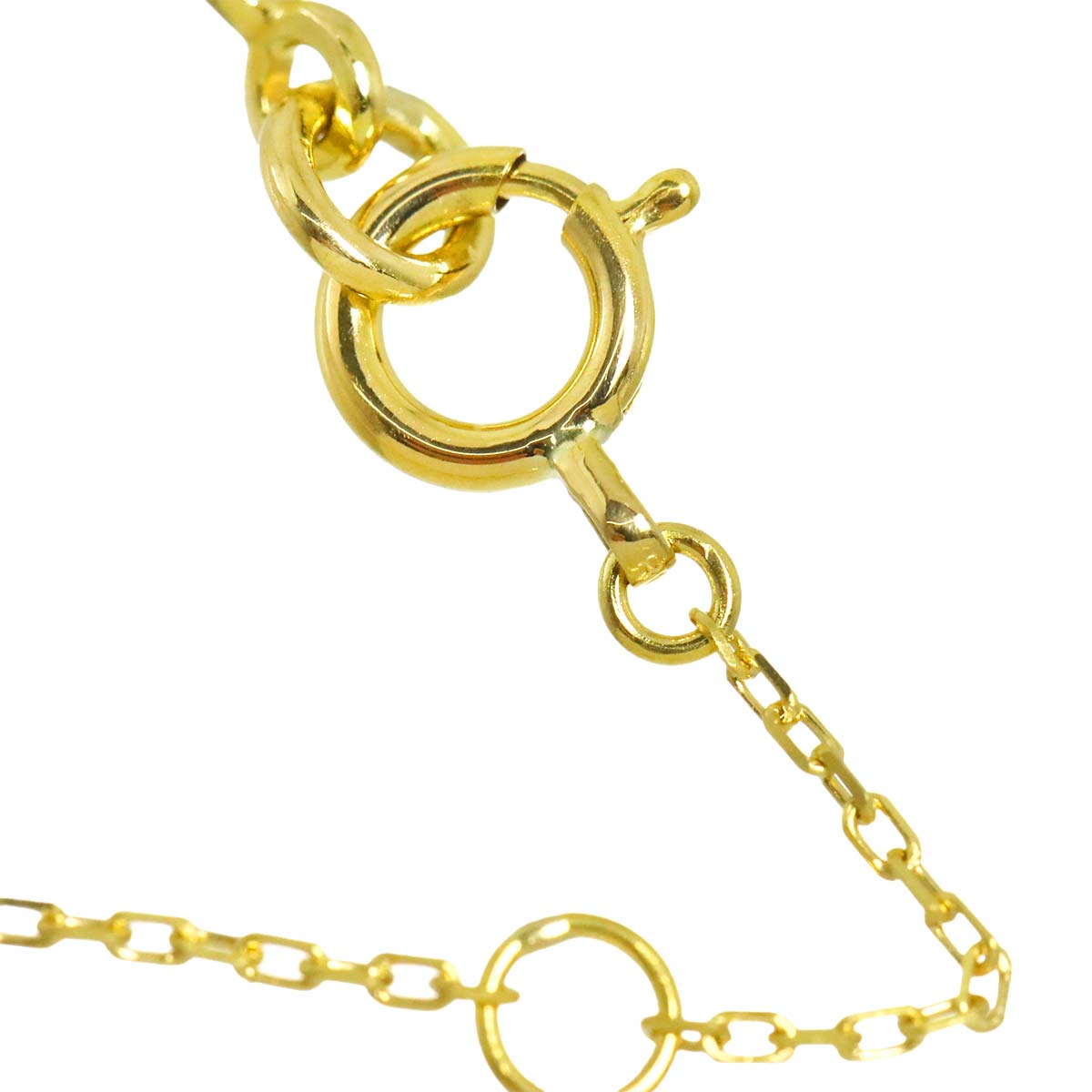 Diamond 0.05ct Necklace 18K Yellow Gold 750