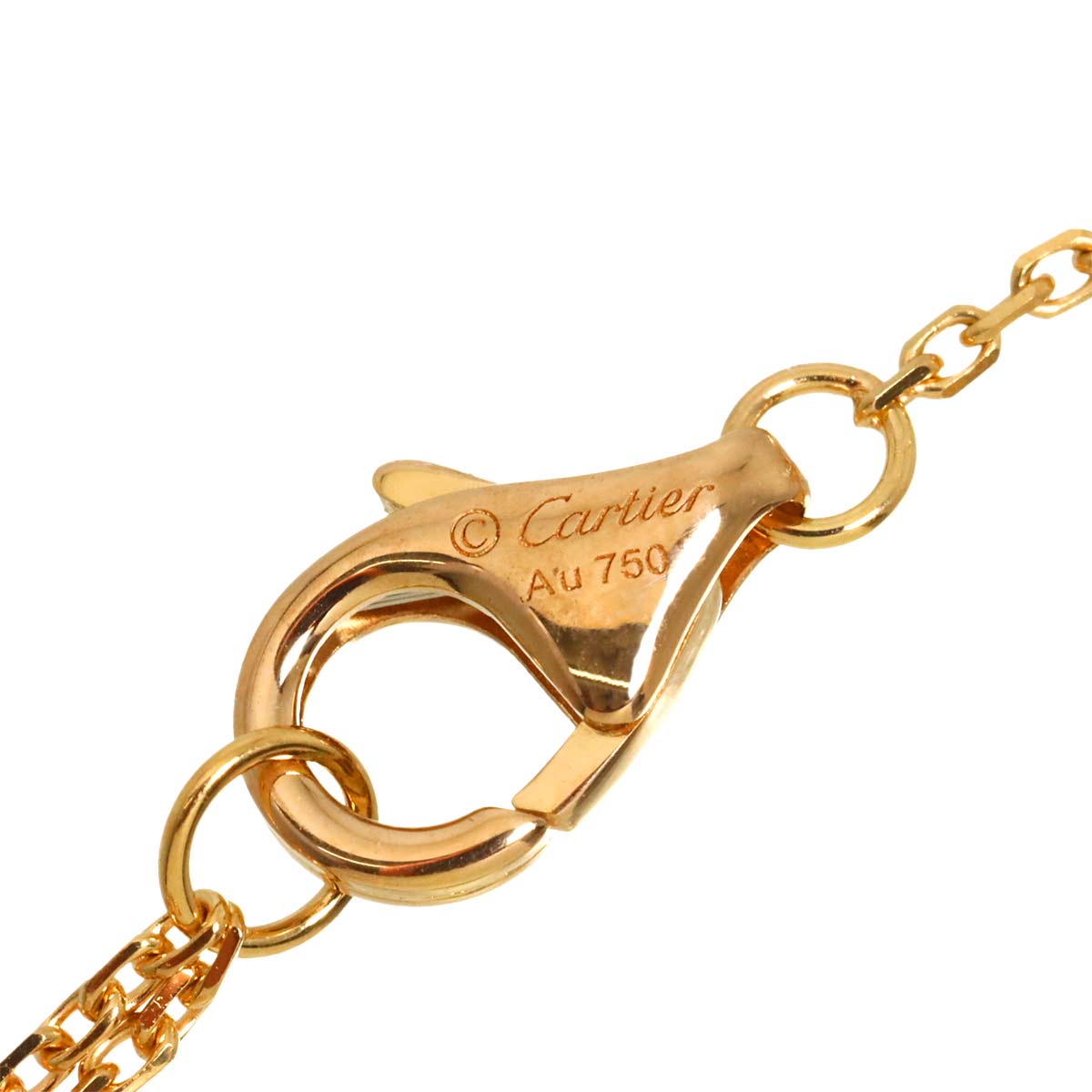 d Amour Pave Diamond Necklace 18K Pink Gold 750
