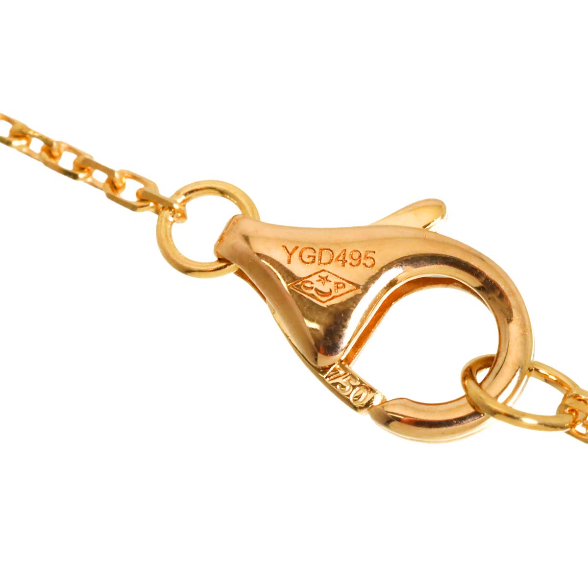 d Amour Pave Diamond Necklace 18K Pink Gold 750
